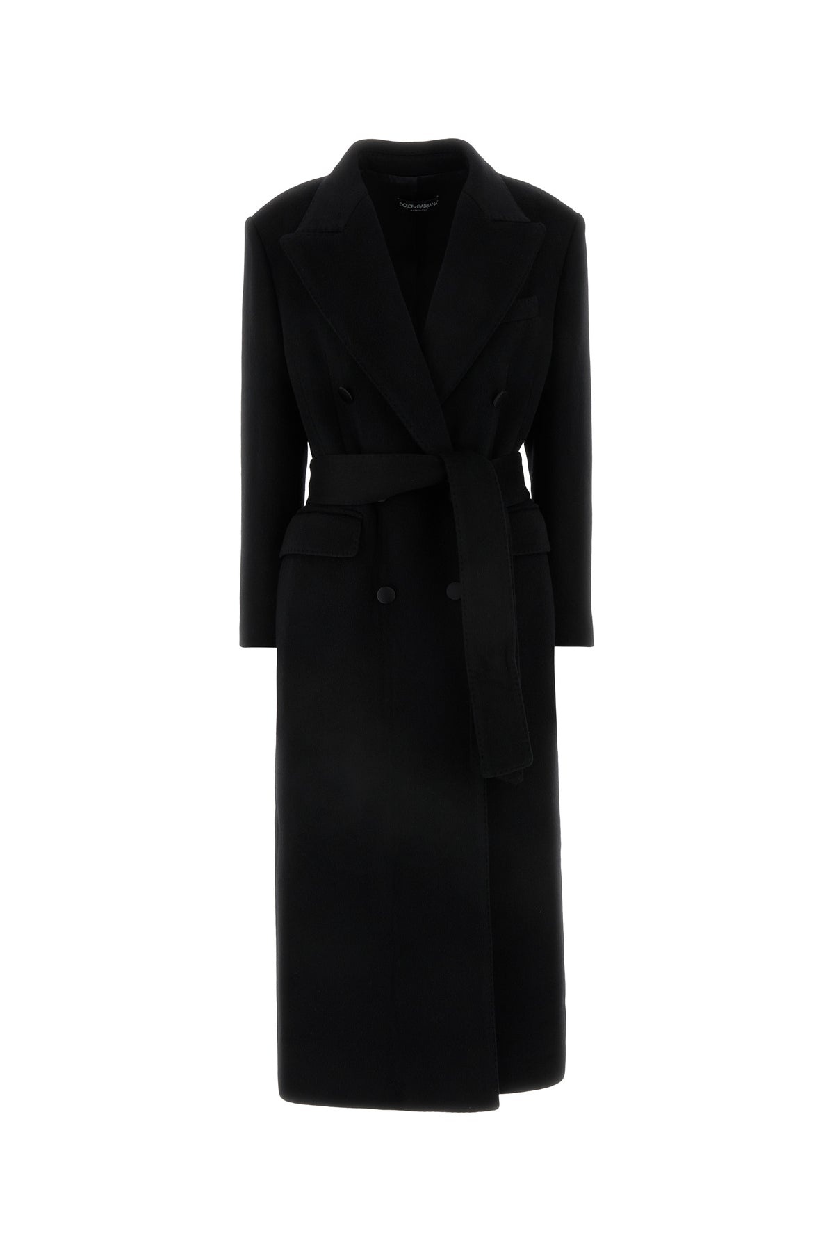 Black cashmere coat - 1