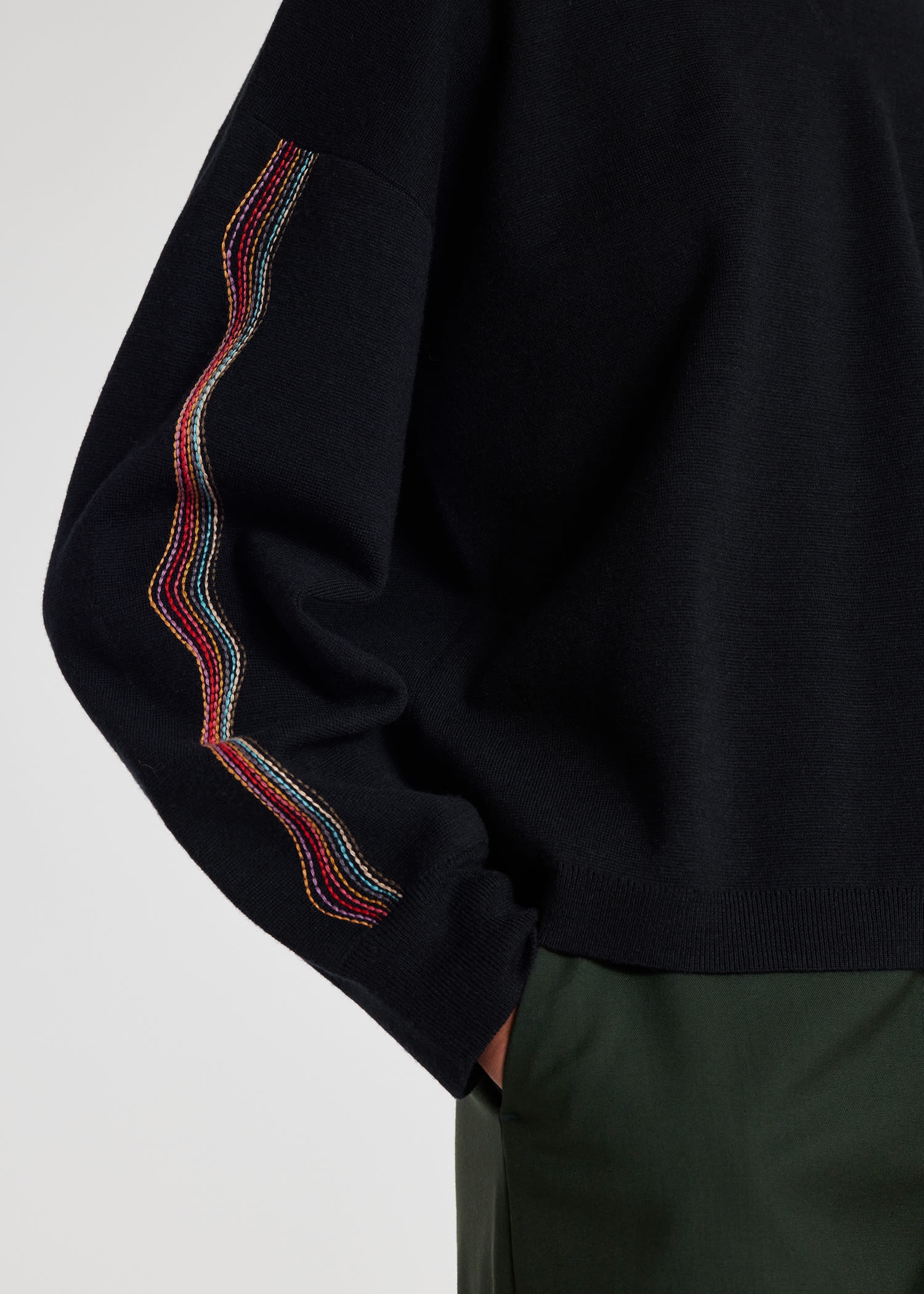 Navy Wool 'Swirl' Sweater - 6