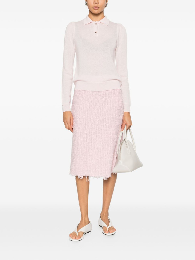 Allude button-fastening polo shirt outlook