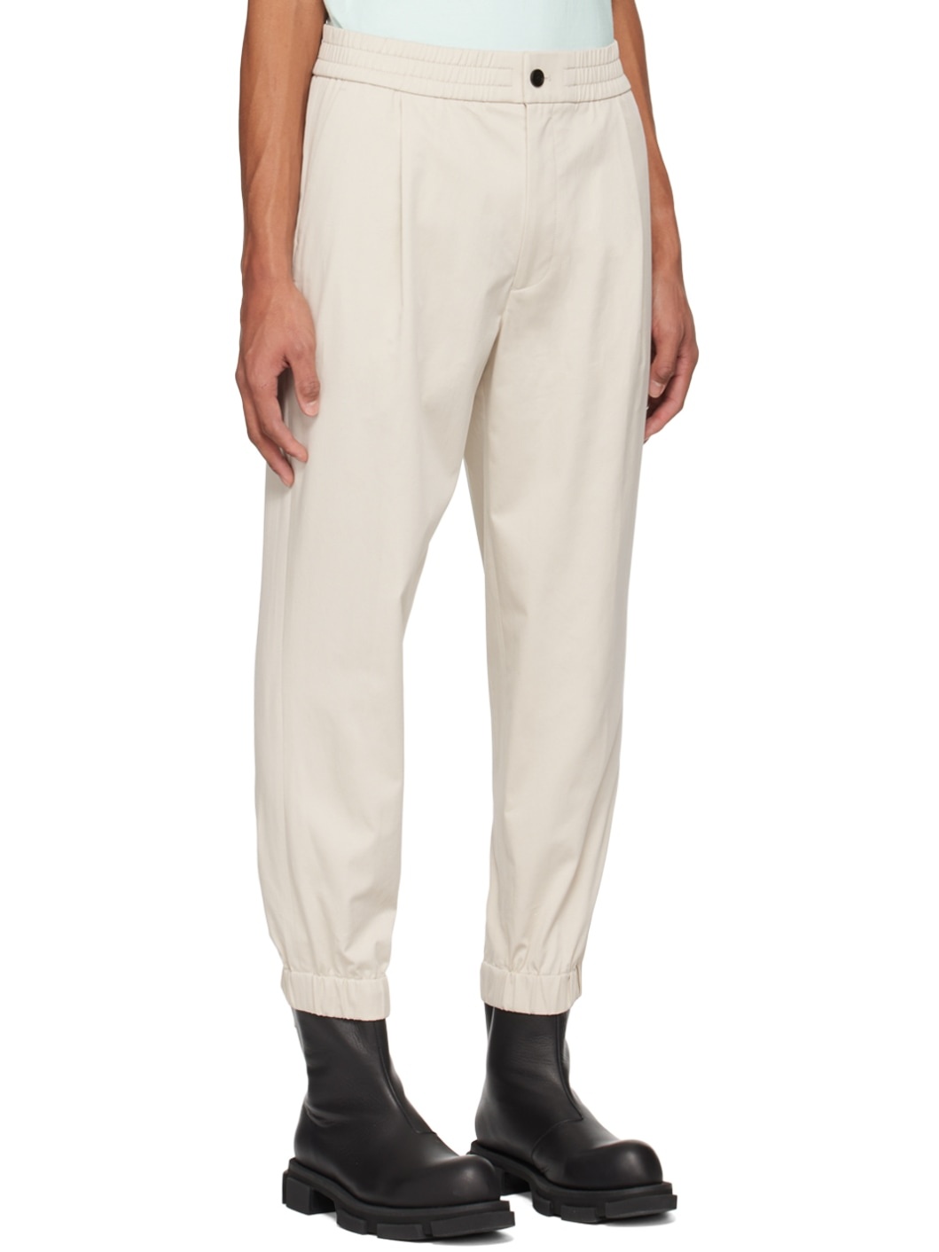 Beige Four-Pocket Trousers - 2