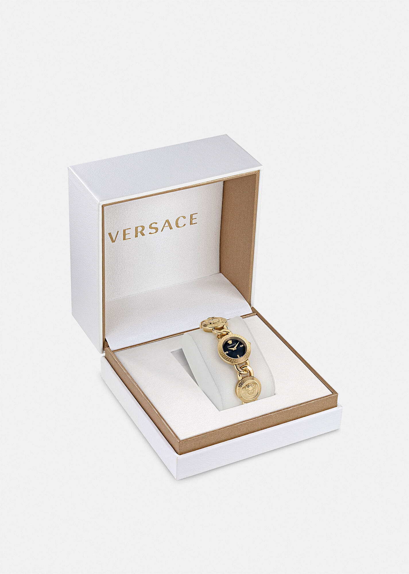 【VERSACE】スタッド アイコン ブレスレットウォッチ VERSACE Stud Icon Diamond Watch | REVERSIBLE