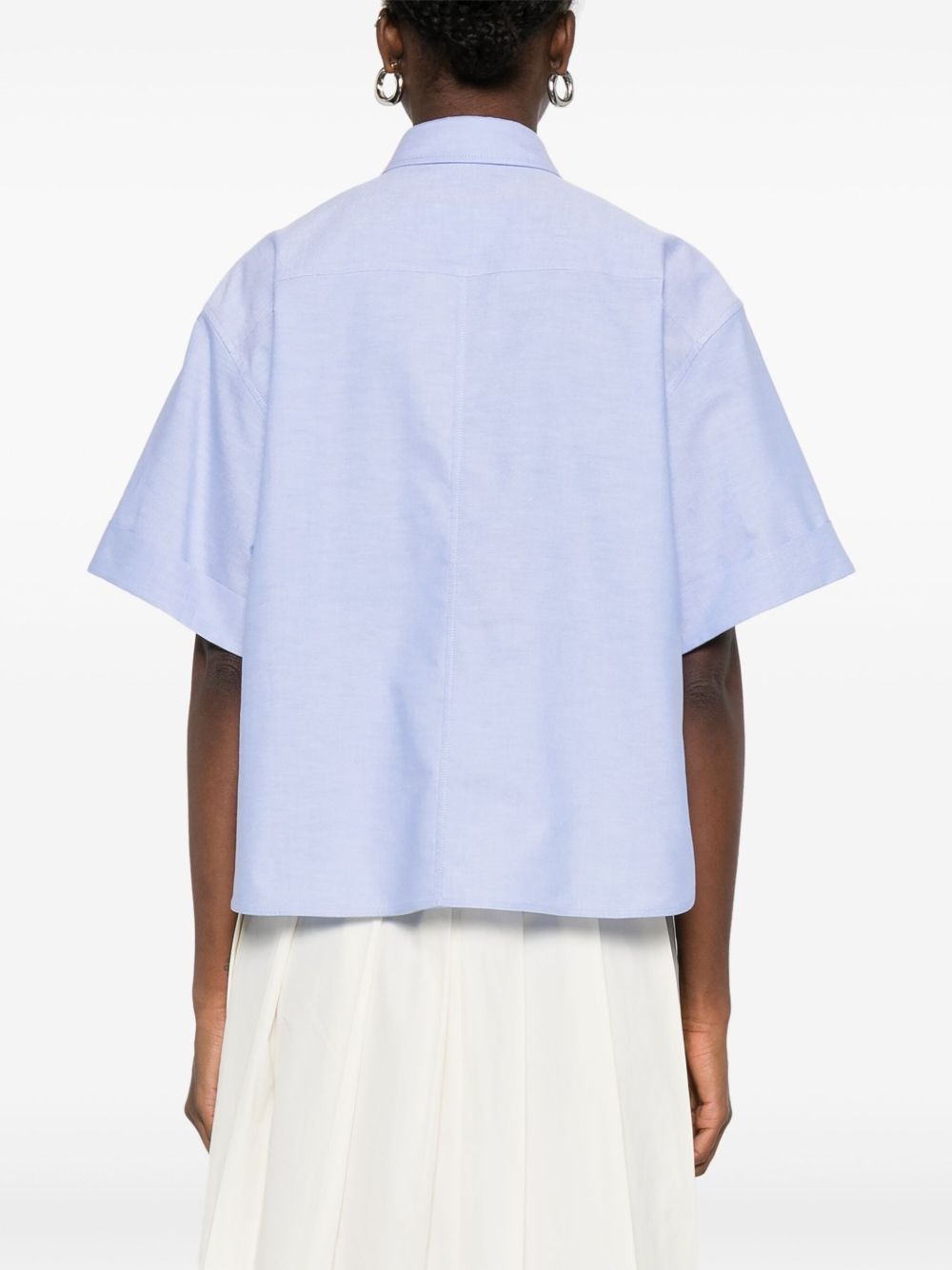 embroidered short-sleeve shirt - 4