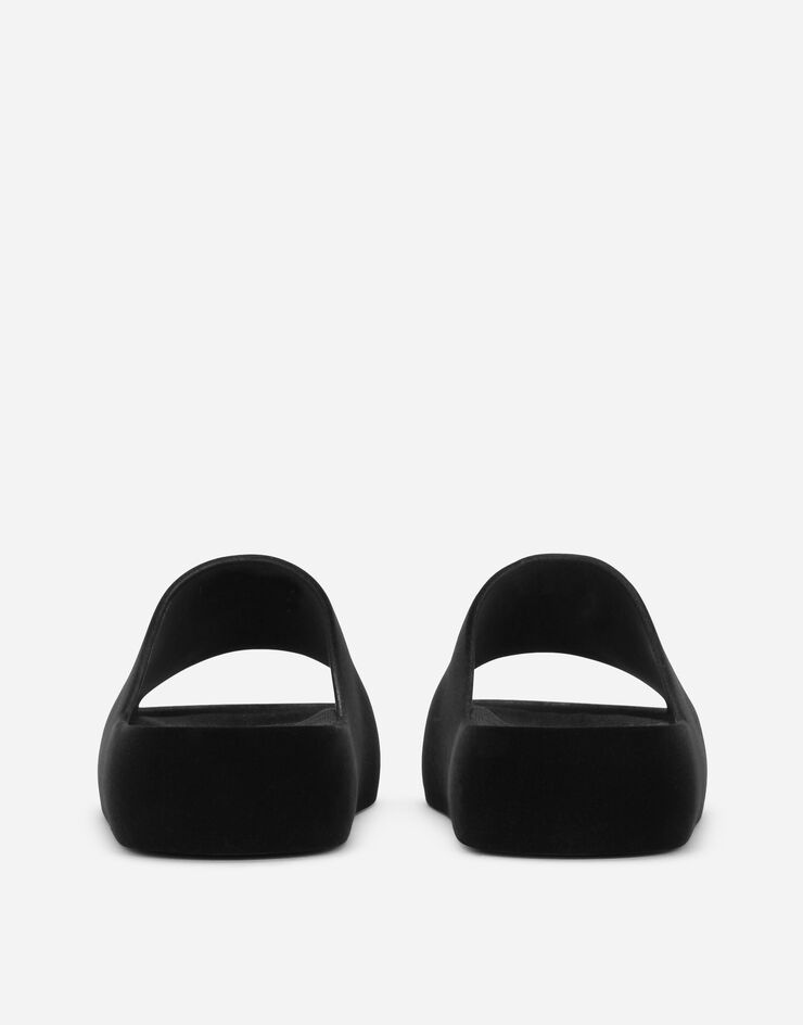 Flocked rubber beachwear sliders - 3