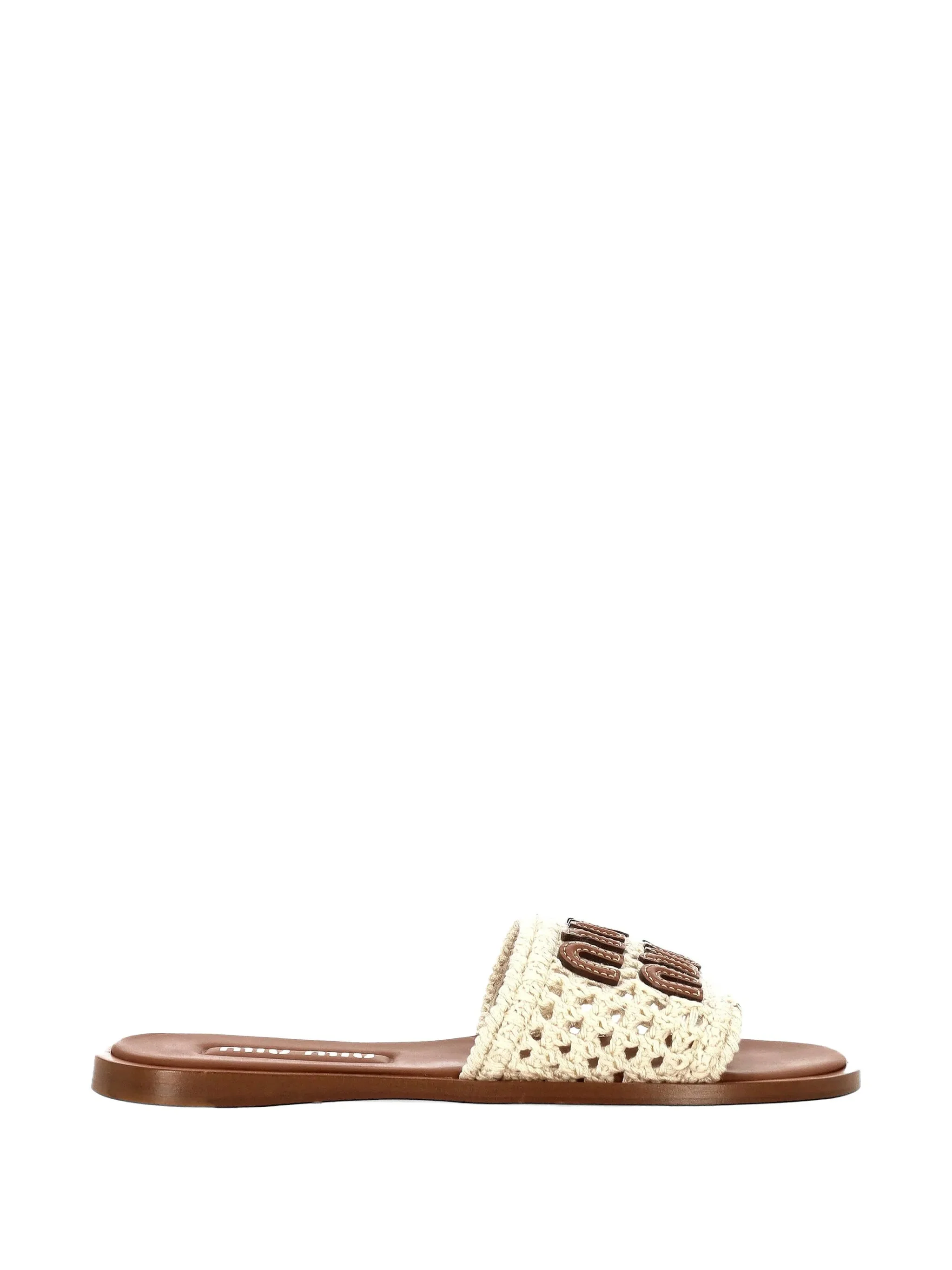 Miu Miu Miu Miu Sandals Ivory - 1