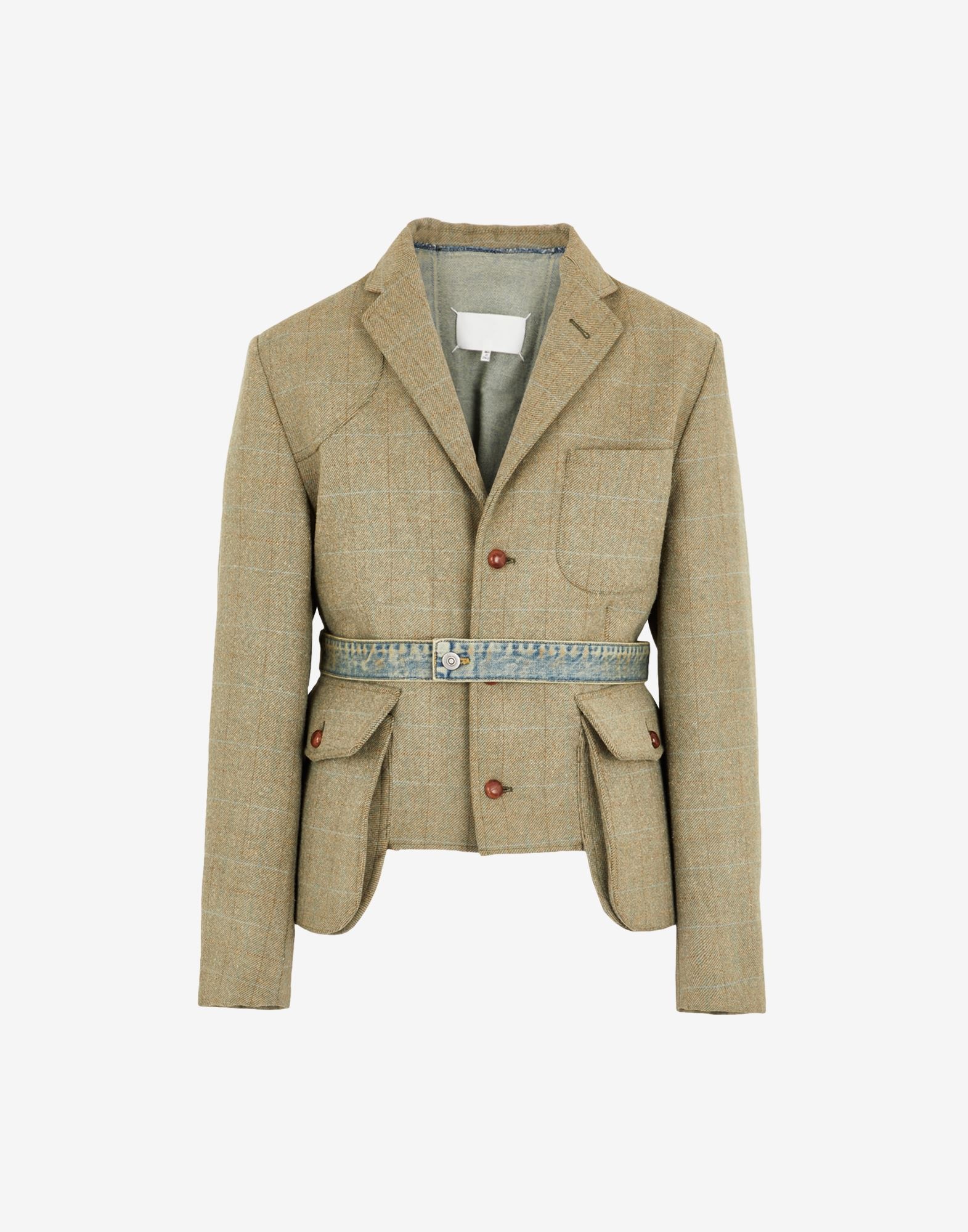 Padded wool jacket - 1