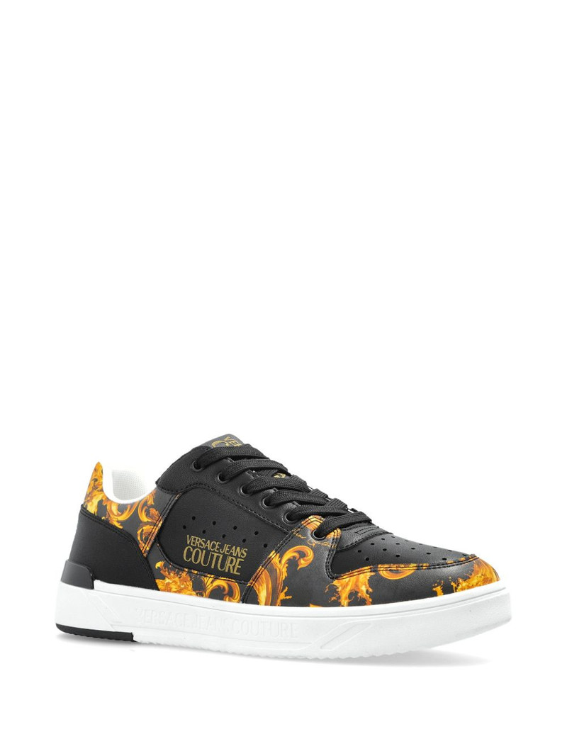 VERSACE JEANS COUTURE Barocco-print sneakers outlook