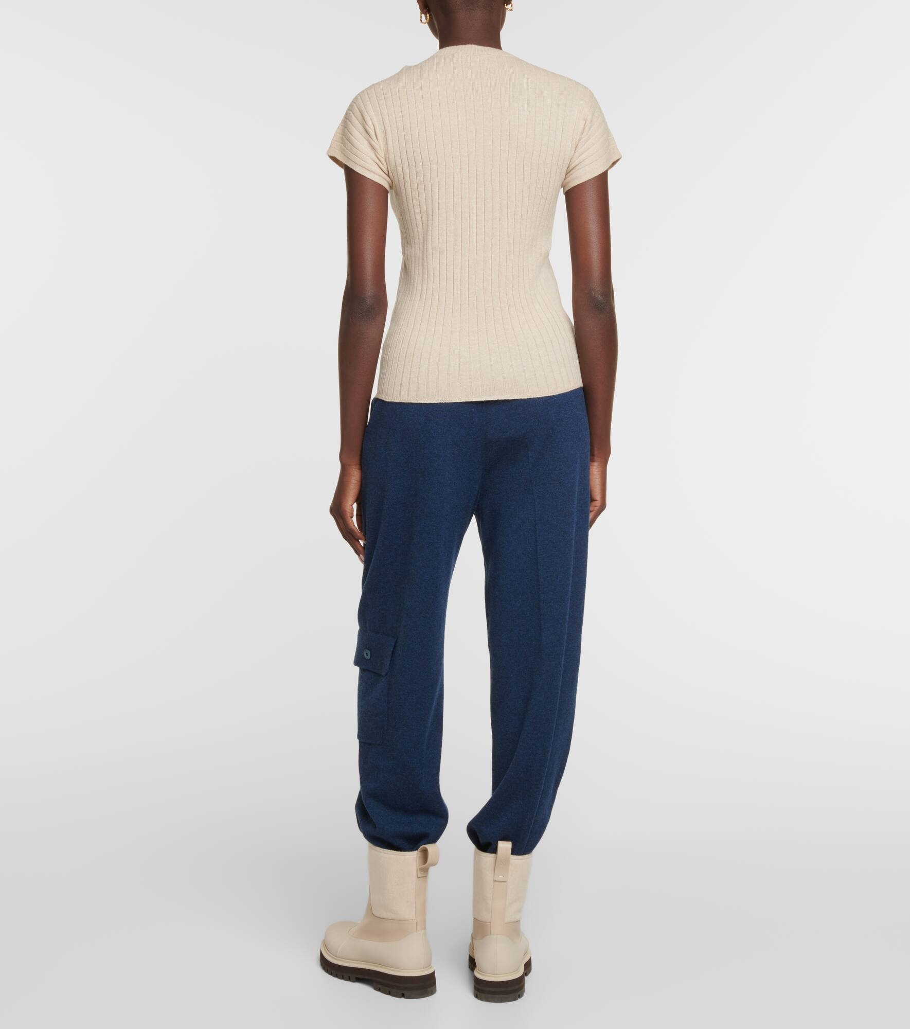Ribbed-knit cashmere sweater - 6