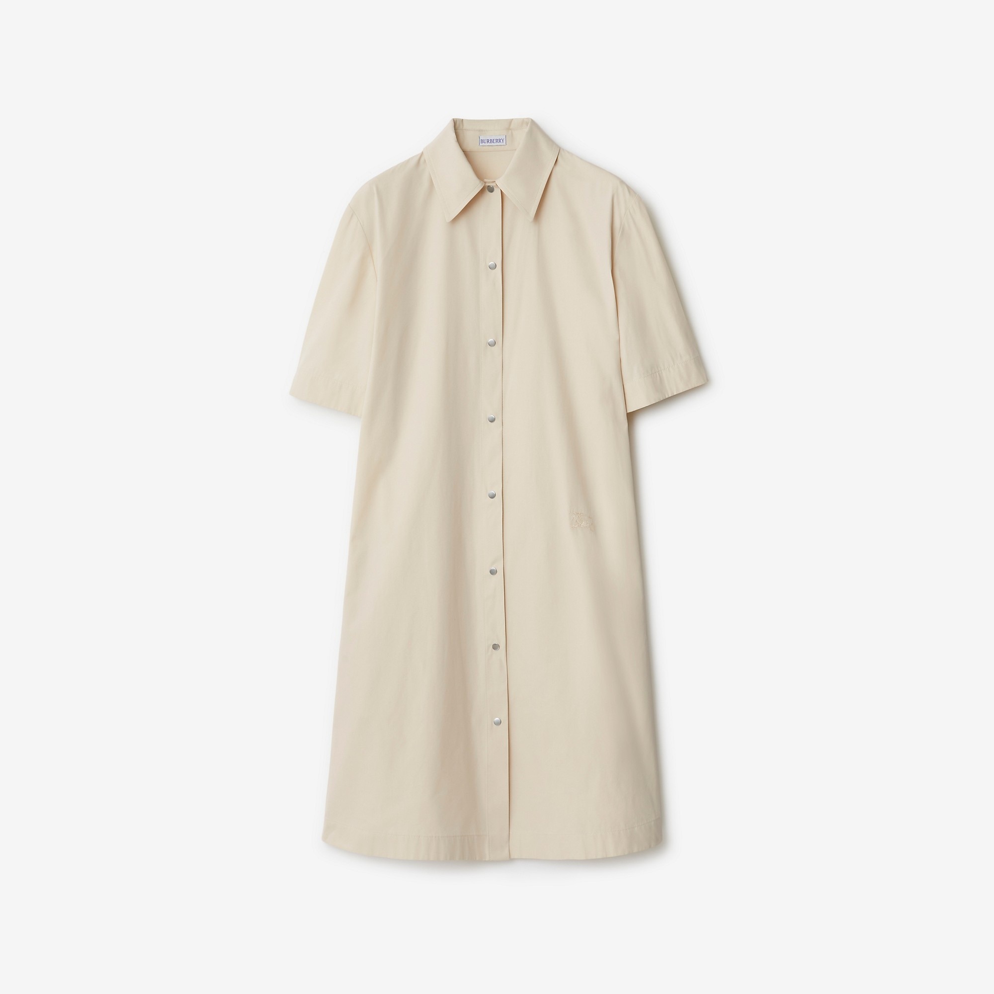 Cotton Blend Shirt Dress - 1