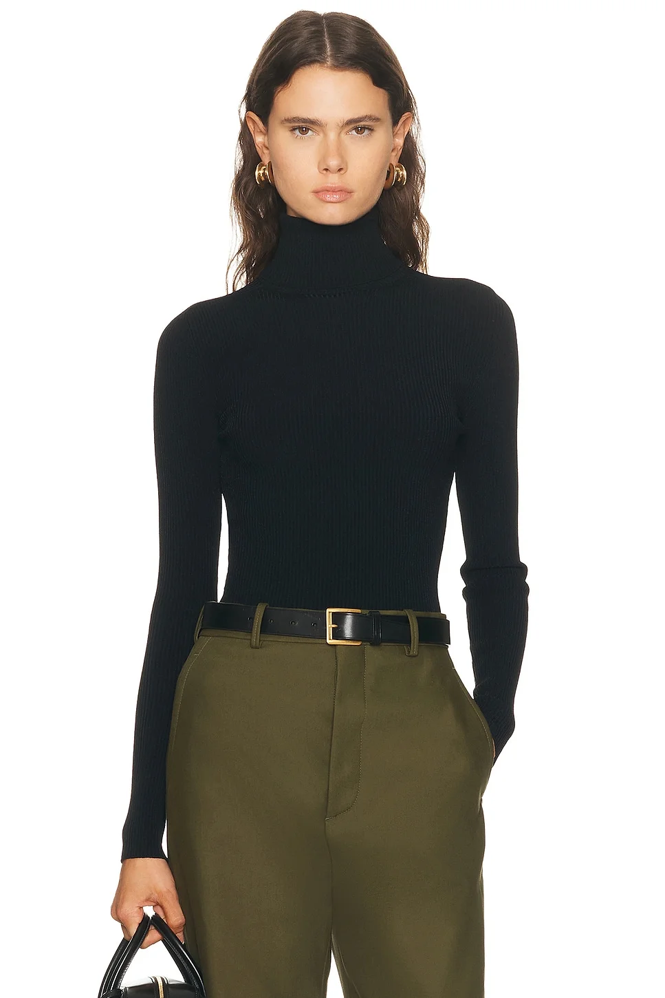 Matte Turtleneck Top - 1