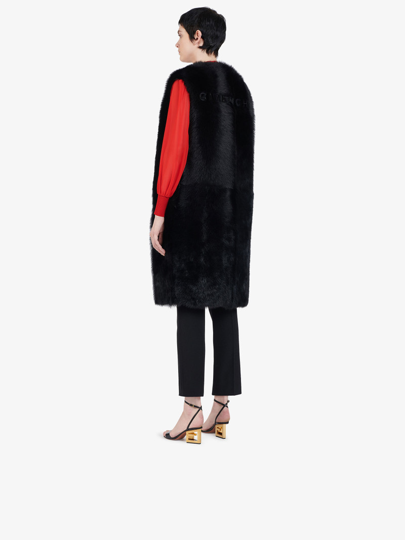 Givenchy Gold G heel sandals in leather outlook