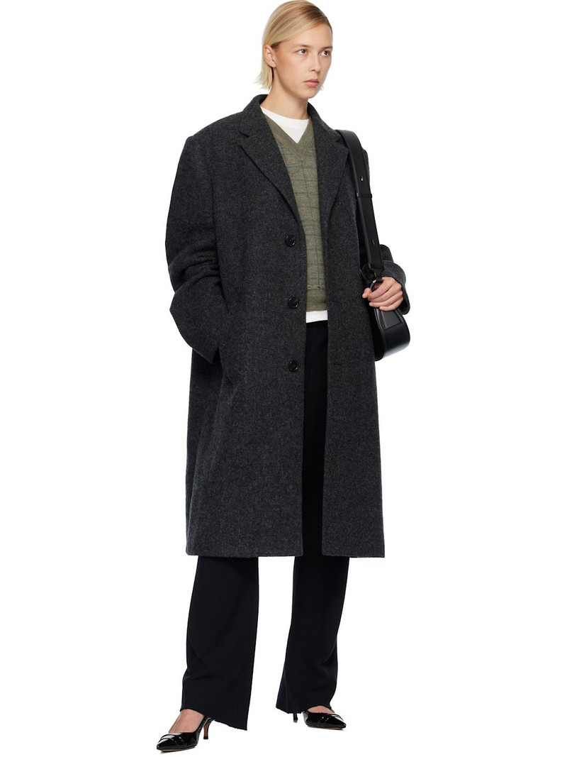 Maison Margiela Gray Wool Coat outlook