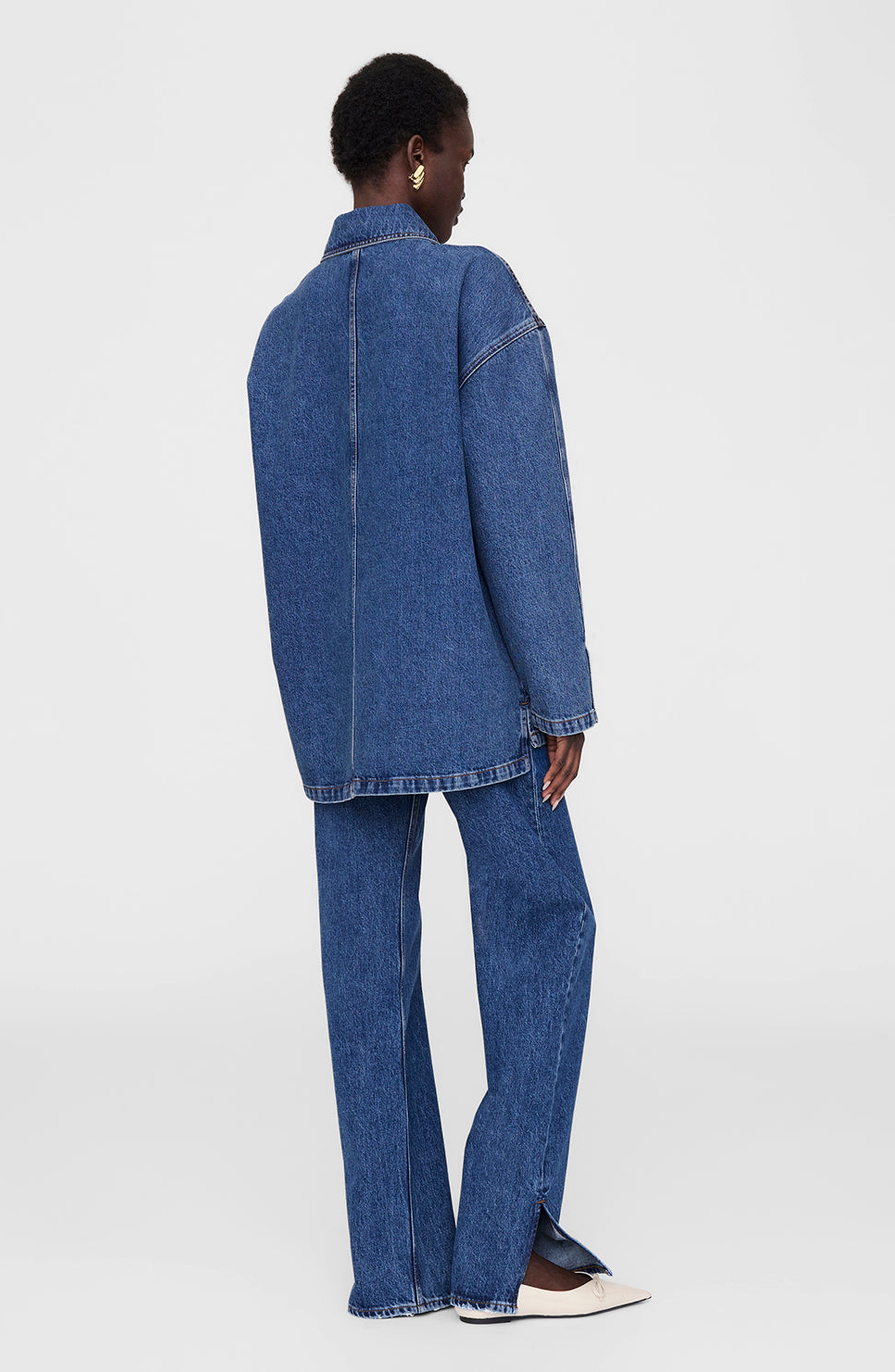 ANINE BING Luca Jacket in Clean Indigo Denim at Nordstrom - 2