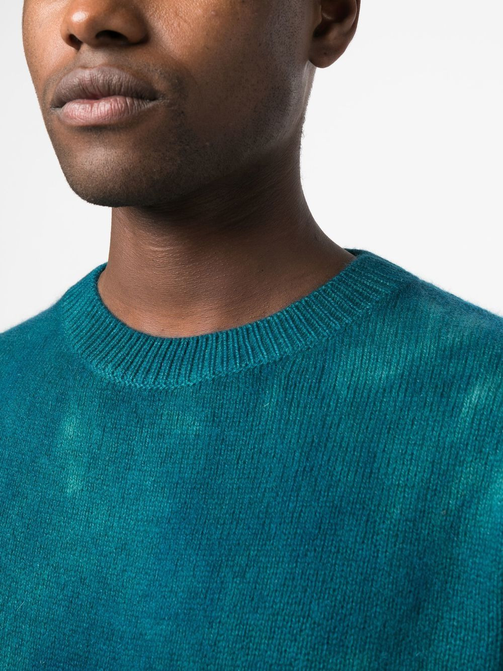 tie-dye cashmere jumper - 5