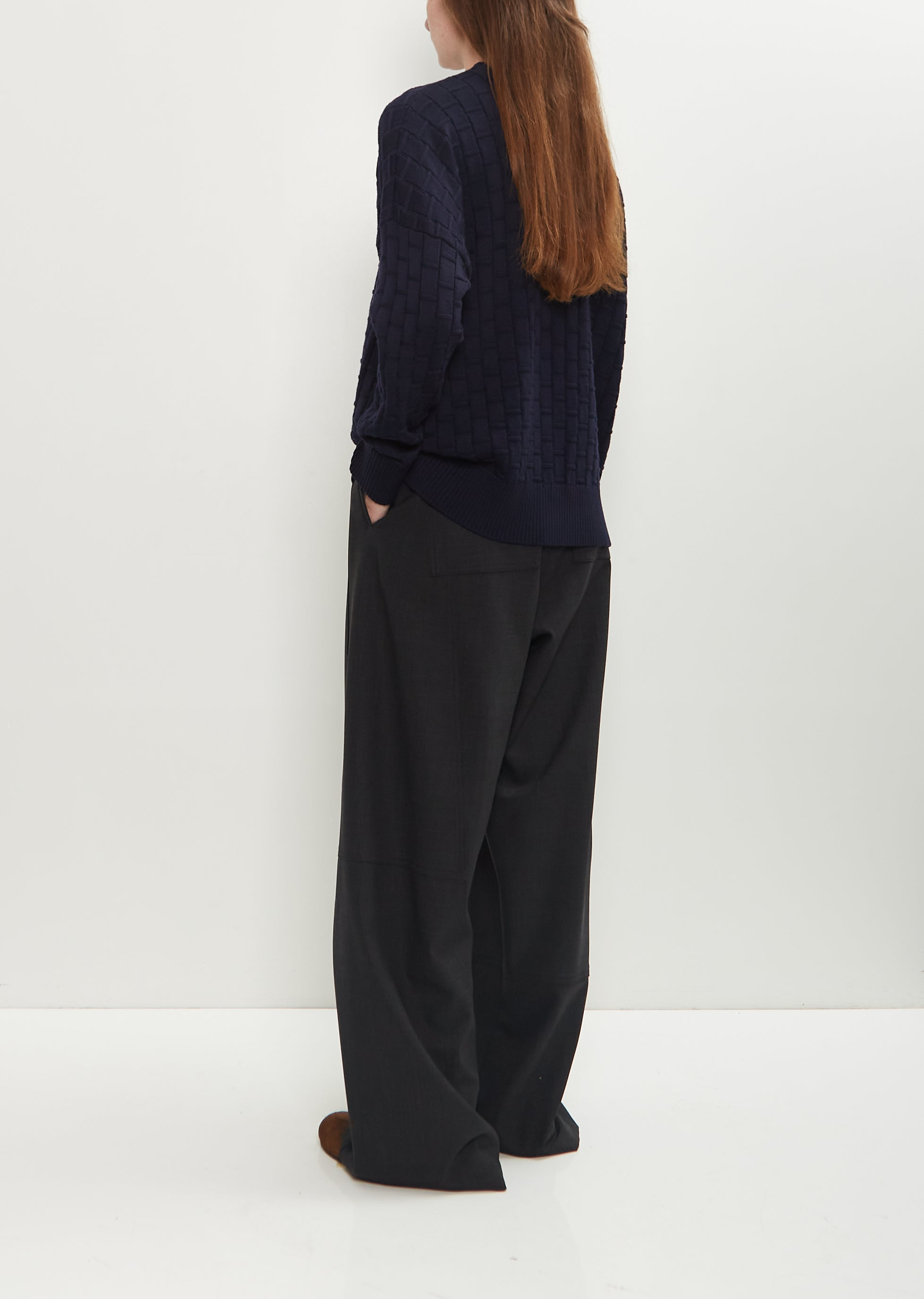 Merino Wool Crew Neck Sweater - 3
