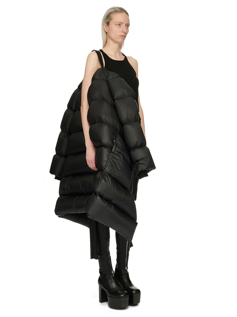 Hooded quilted shell down coat 9