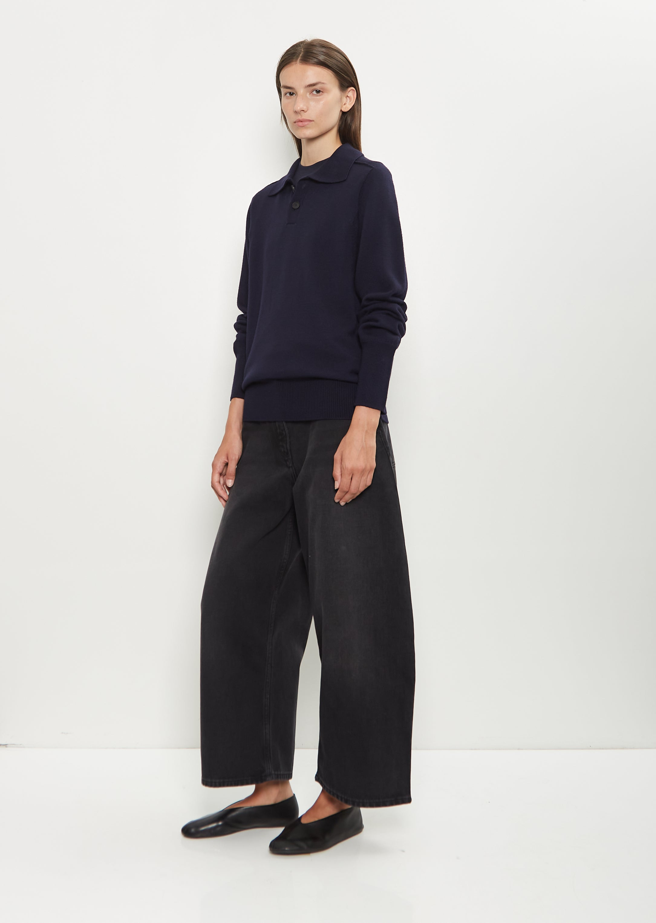 Sark Merino Wool Polo Shirt Jumper - 4