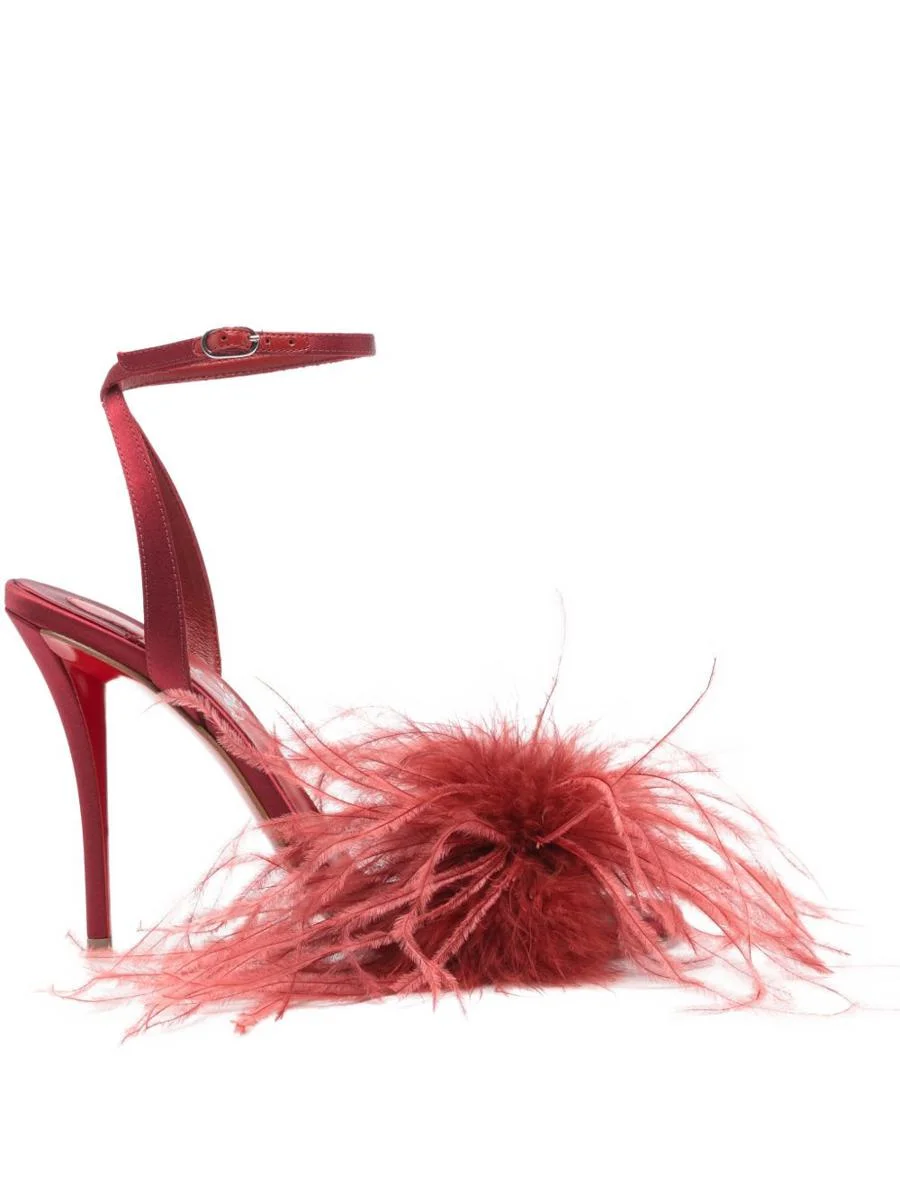Christian Louboutin Miss Z Plumes Sandals - 1