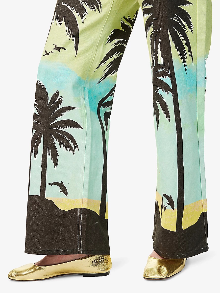 Sail Away Wide-Leg High-Rise Jeans - 5