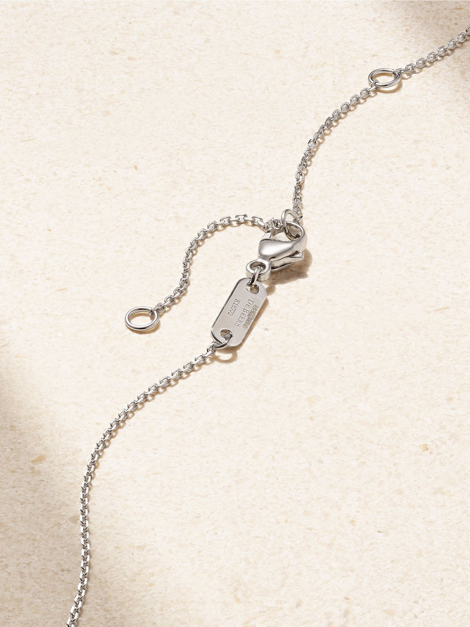 Aura 18-karat white gold diamond necklace Gold - 3