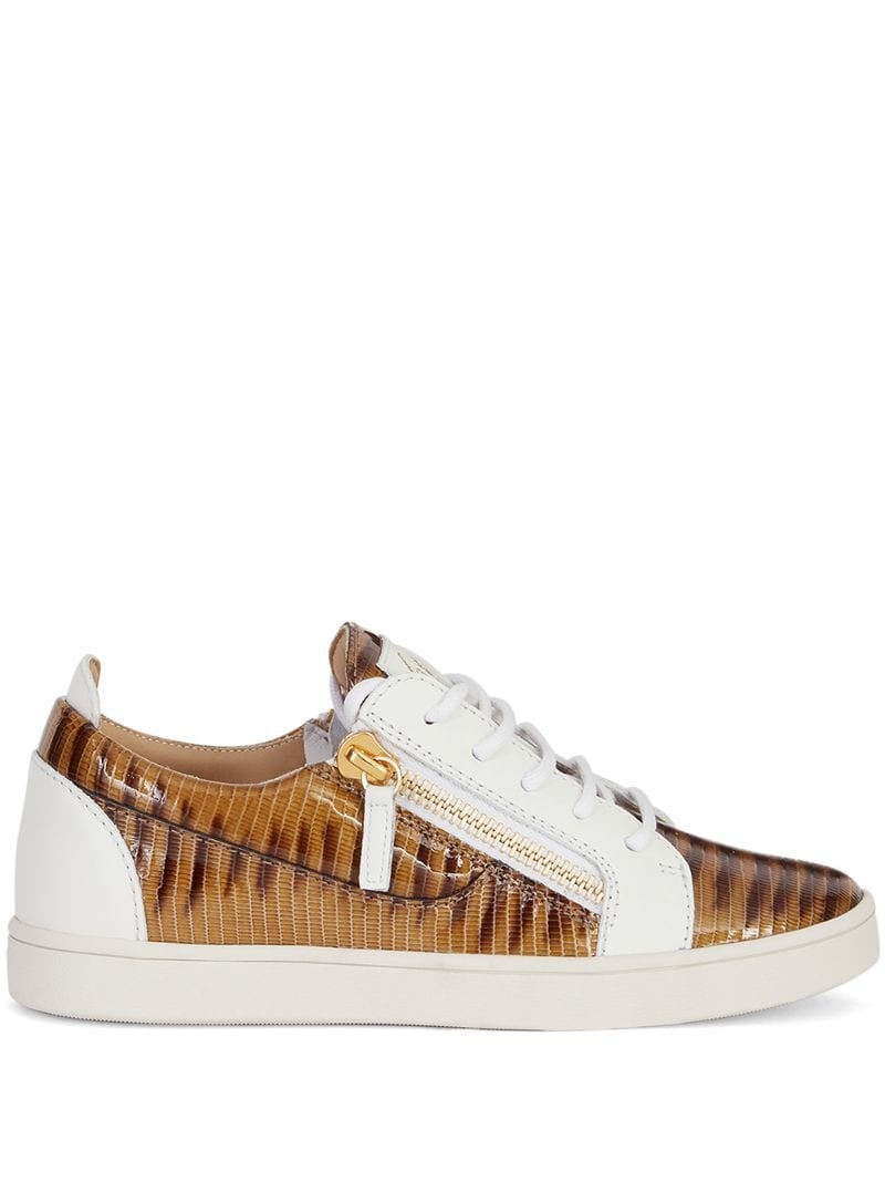 Gail snakeskin-effect sneakers - 1