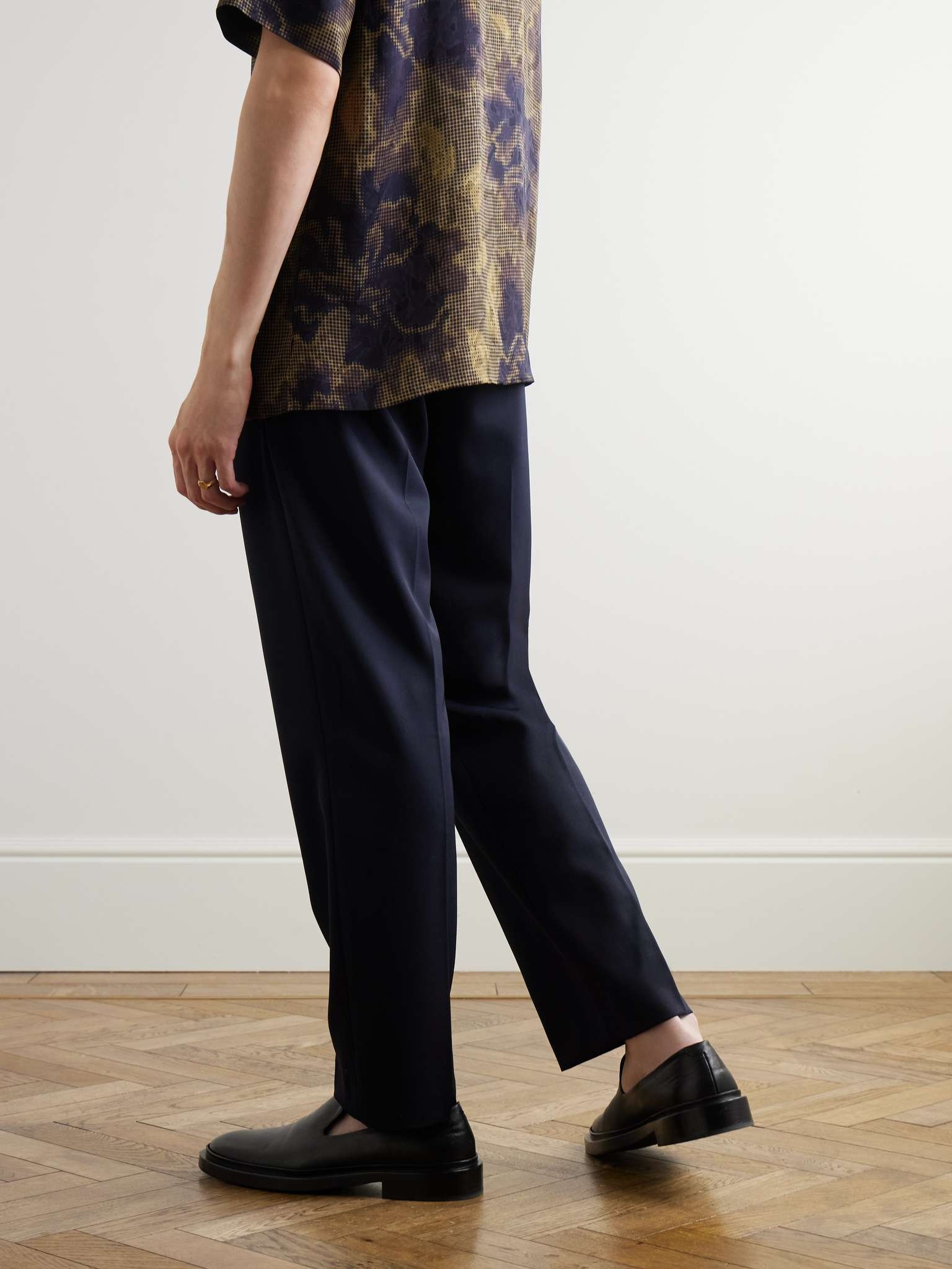 Straight-Leg Wool-Twill Trousers - 4