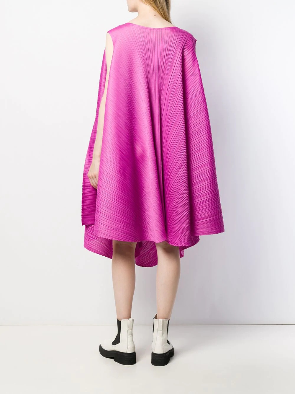 draped style dress - 4