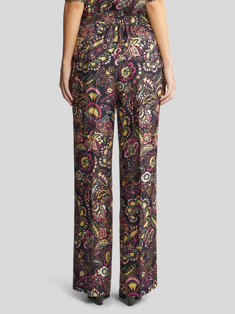 PRINTED TWILL TROUSERS - 5