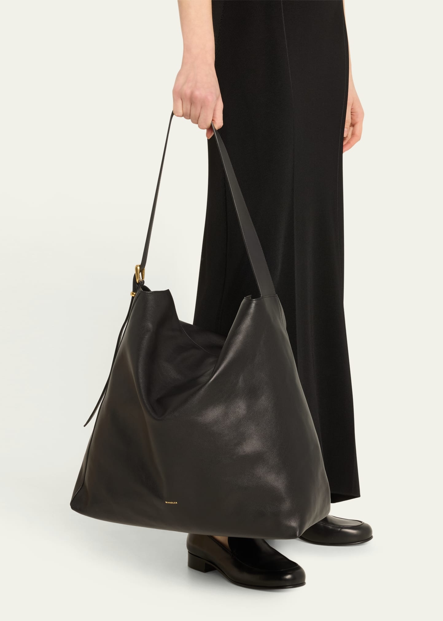 Marli Fold-Over Flap Leather Tote Bag - 2