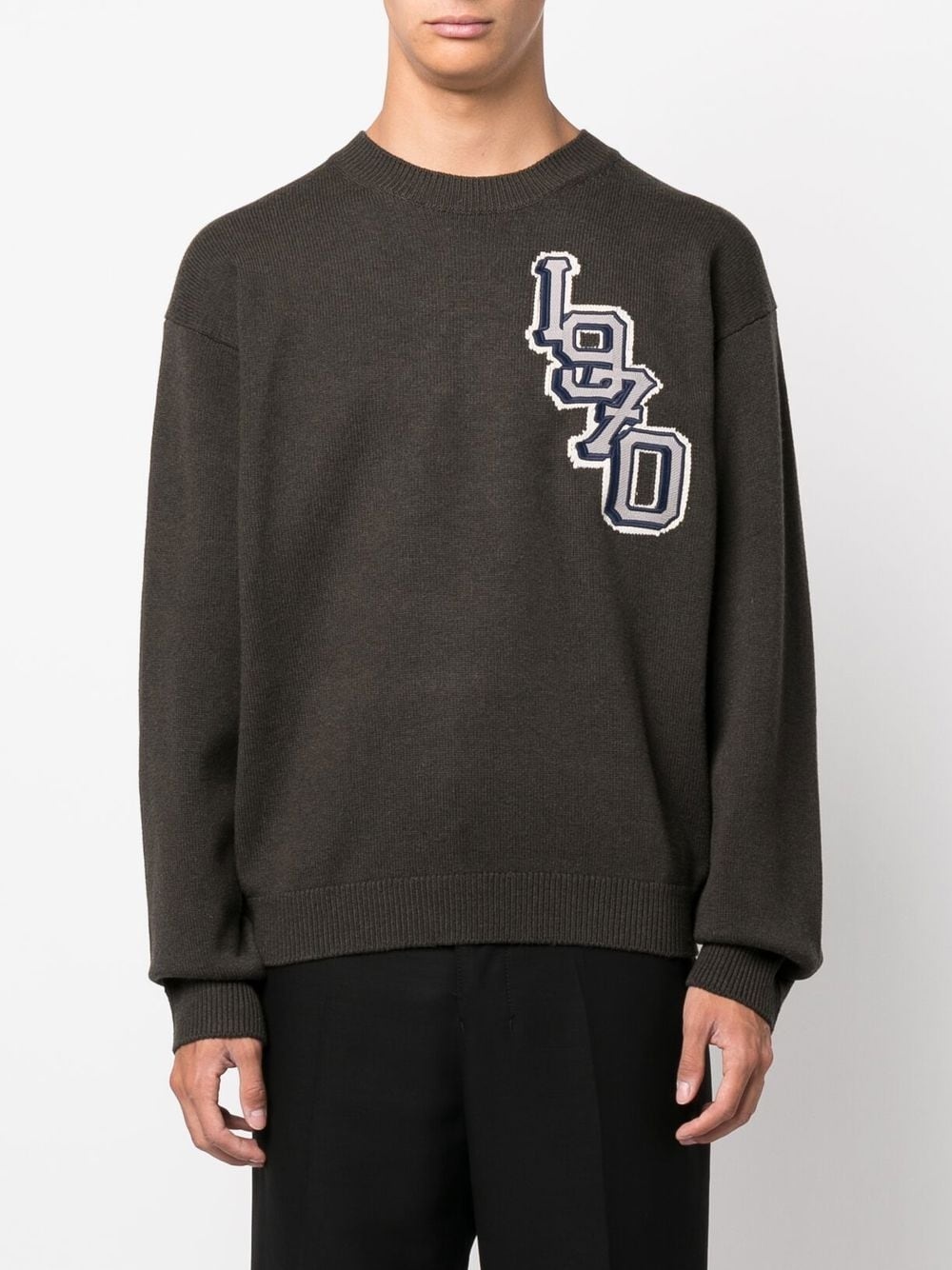 Varsity logo knitted jumper - 3