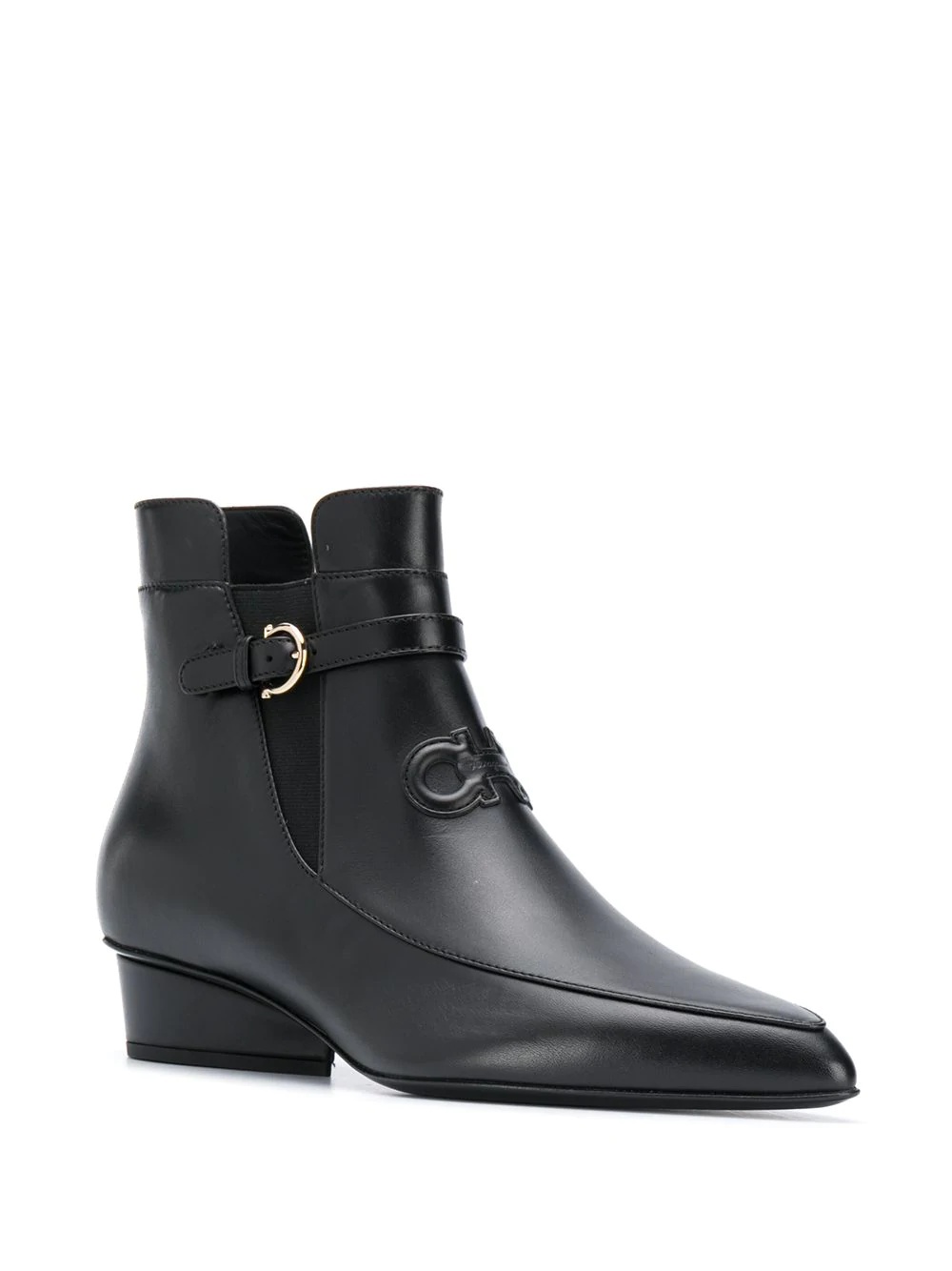 Gancini-logo 40mm ankle boots - 2