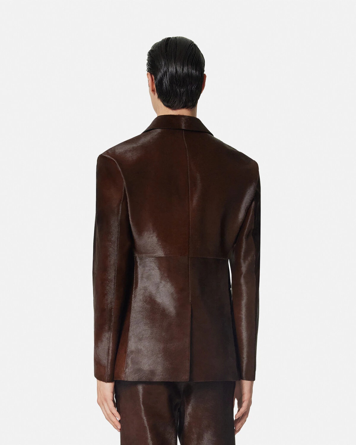 Pony-Effect Leather Jacket - 5