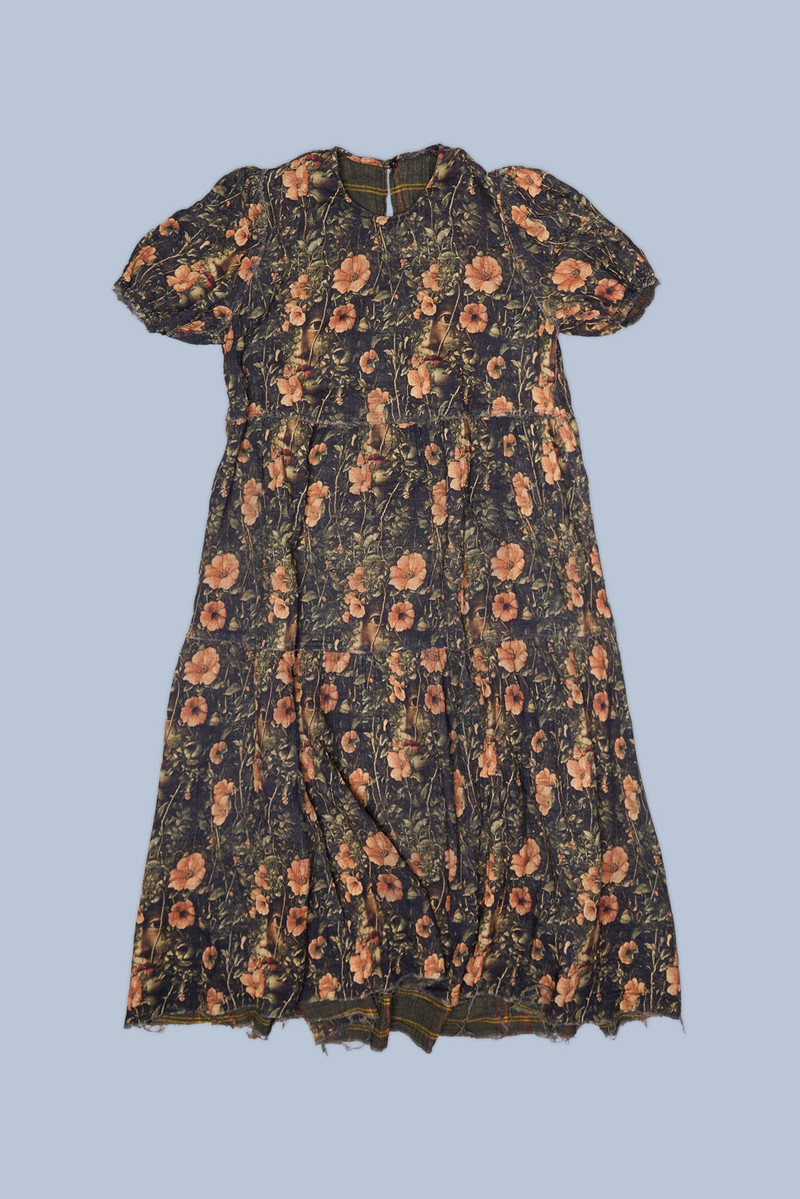 REVERSIBLE SHREDDED RELAXED MIDI 4