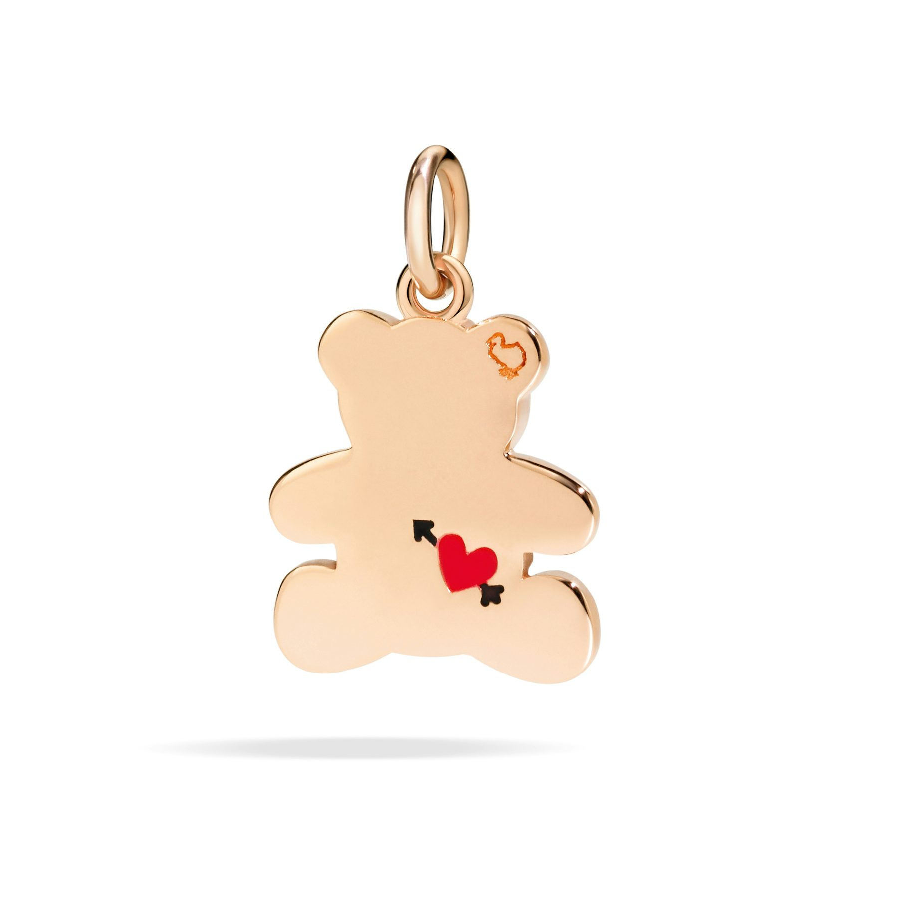 ROSE GOLD, DIAMOND & ENAMEL BEAR CHARM - 2