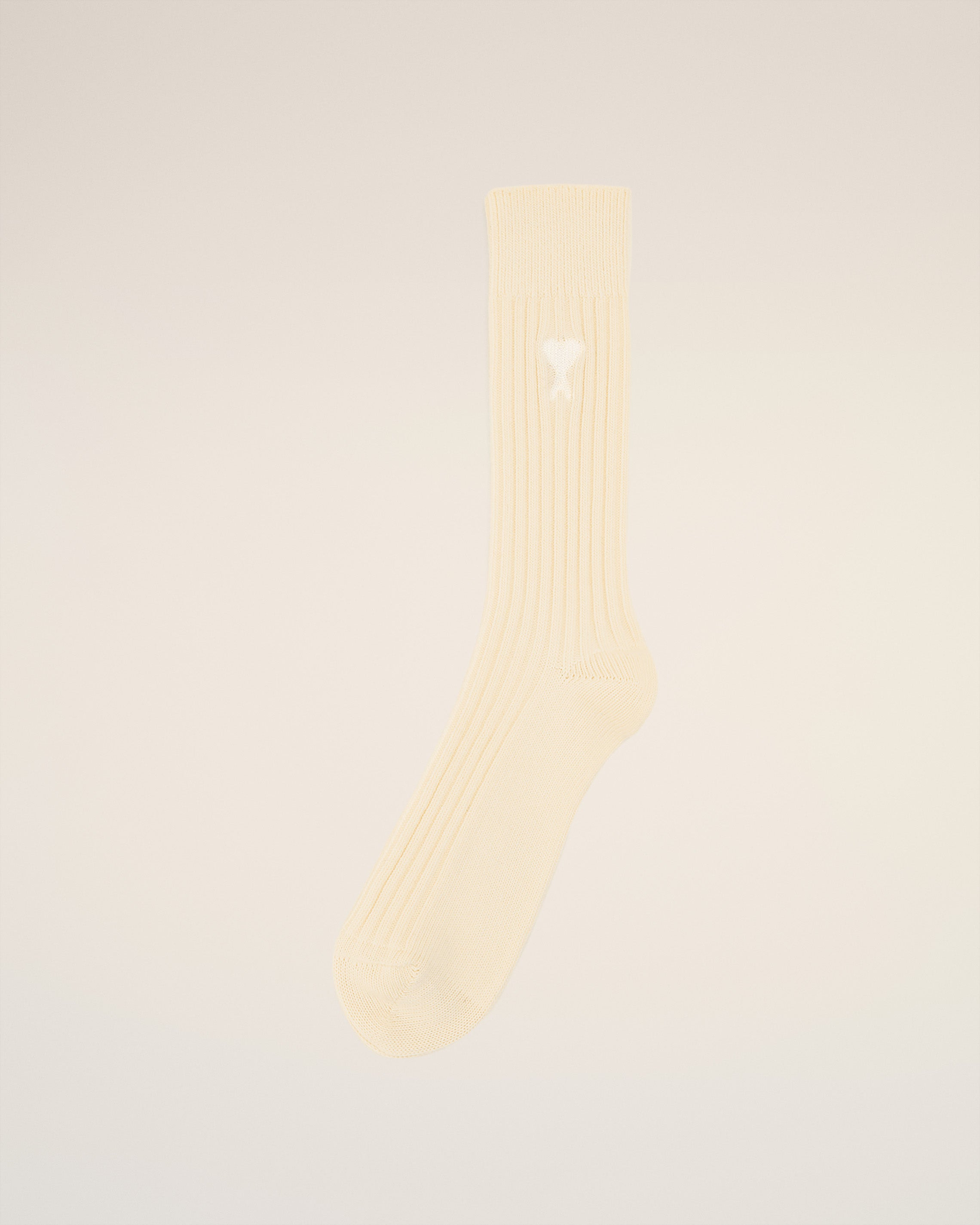 BEIGE COTTON AMI DE COEUR SOCKS - 1
