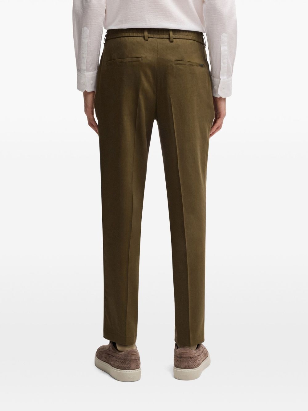 drawstring straight-leg trousers - 4