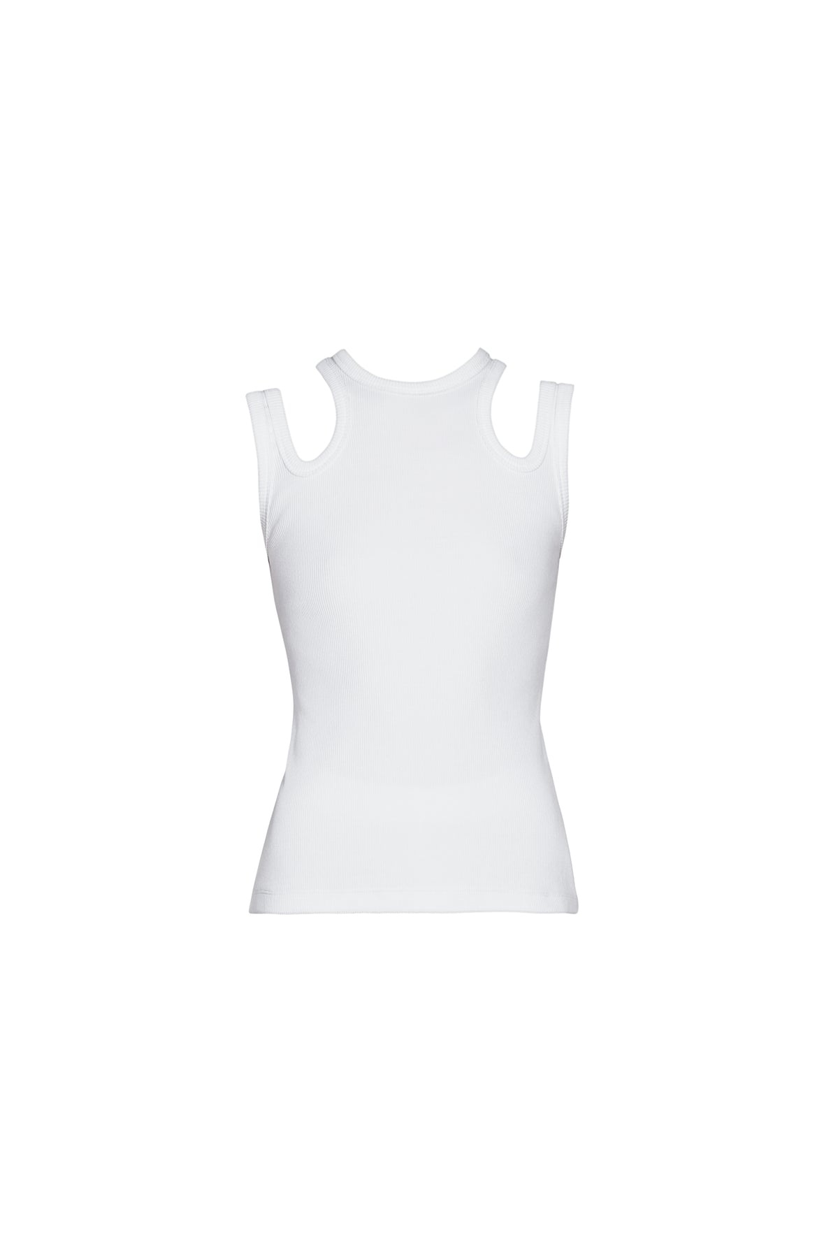 ORGANIC COTTON MULTI STRAP TANK TOP WHITE - 21