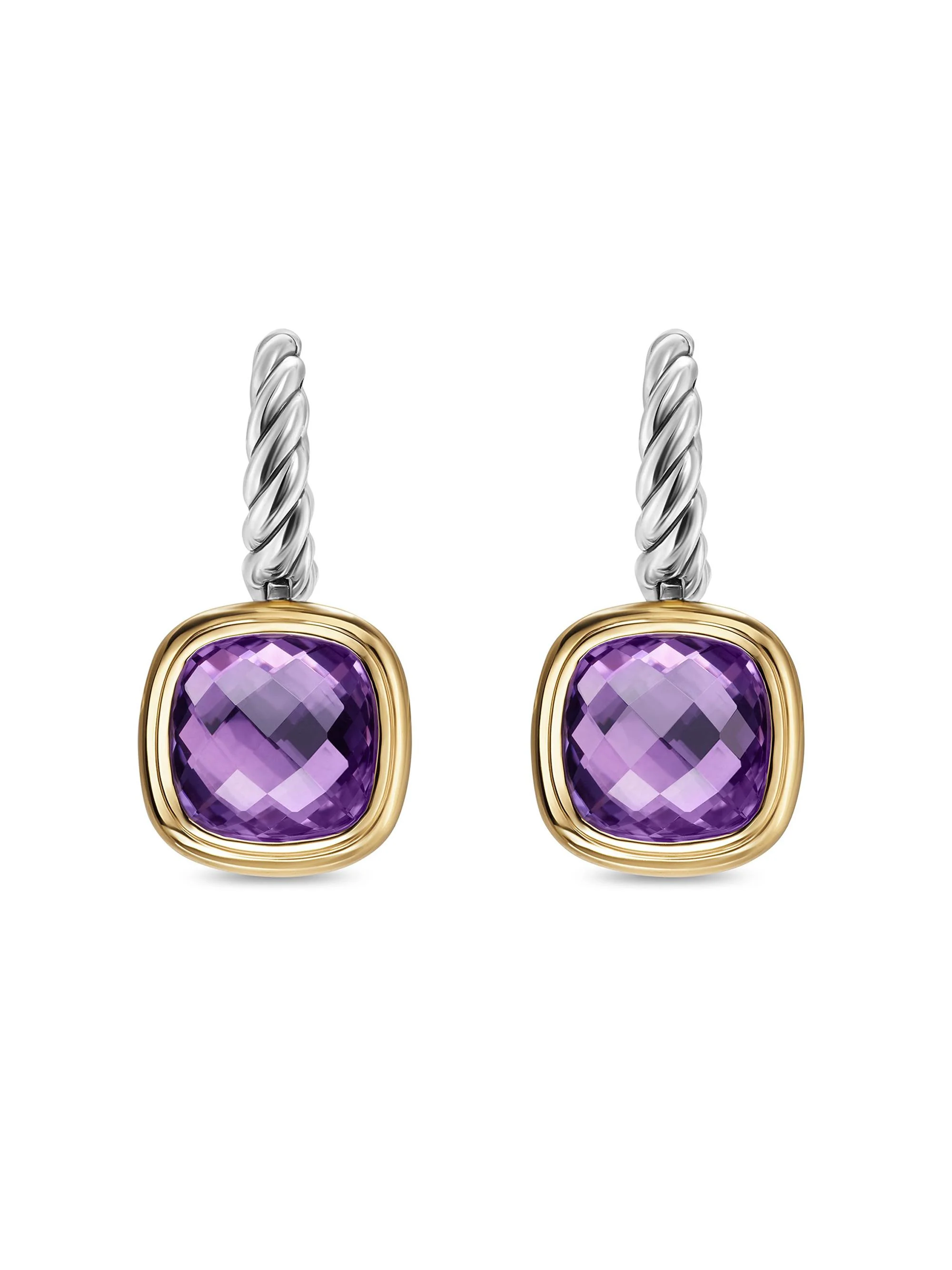Women's Albion Drop Earrings in Sterling Silver - Amethyst - 1