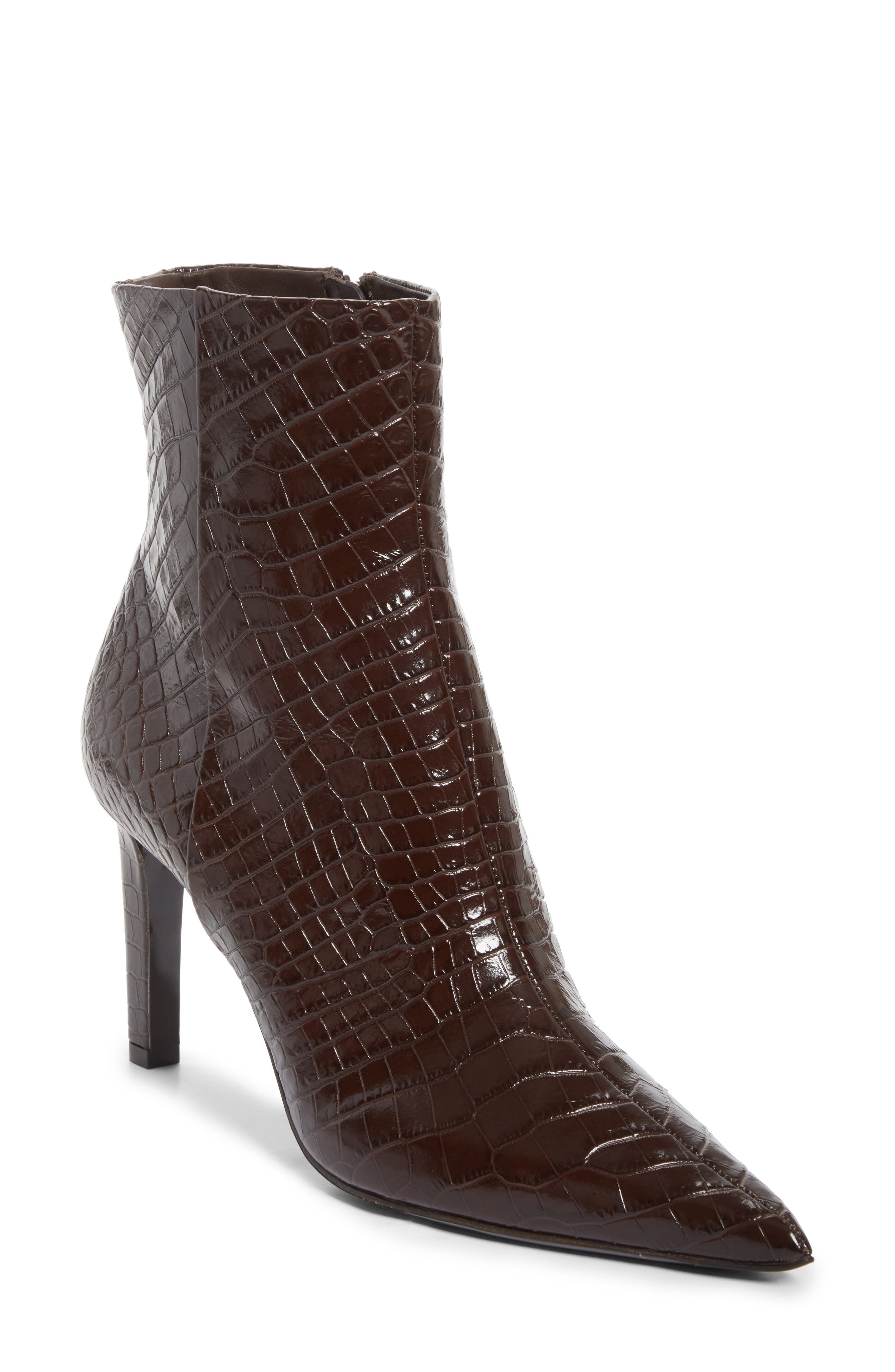 Jimmy Choo Frankie Pointed Toe Ankle Boot in Chocolate at Nordstrom - 1
