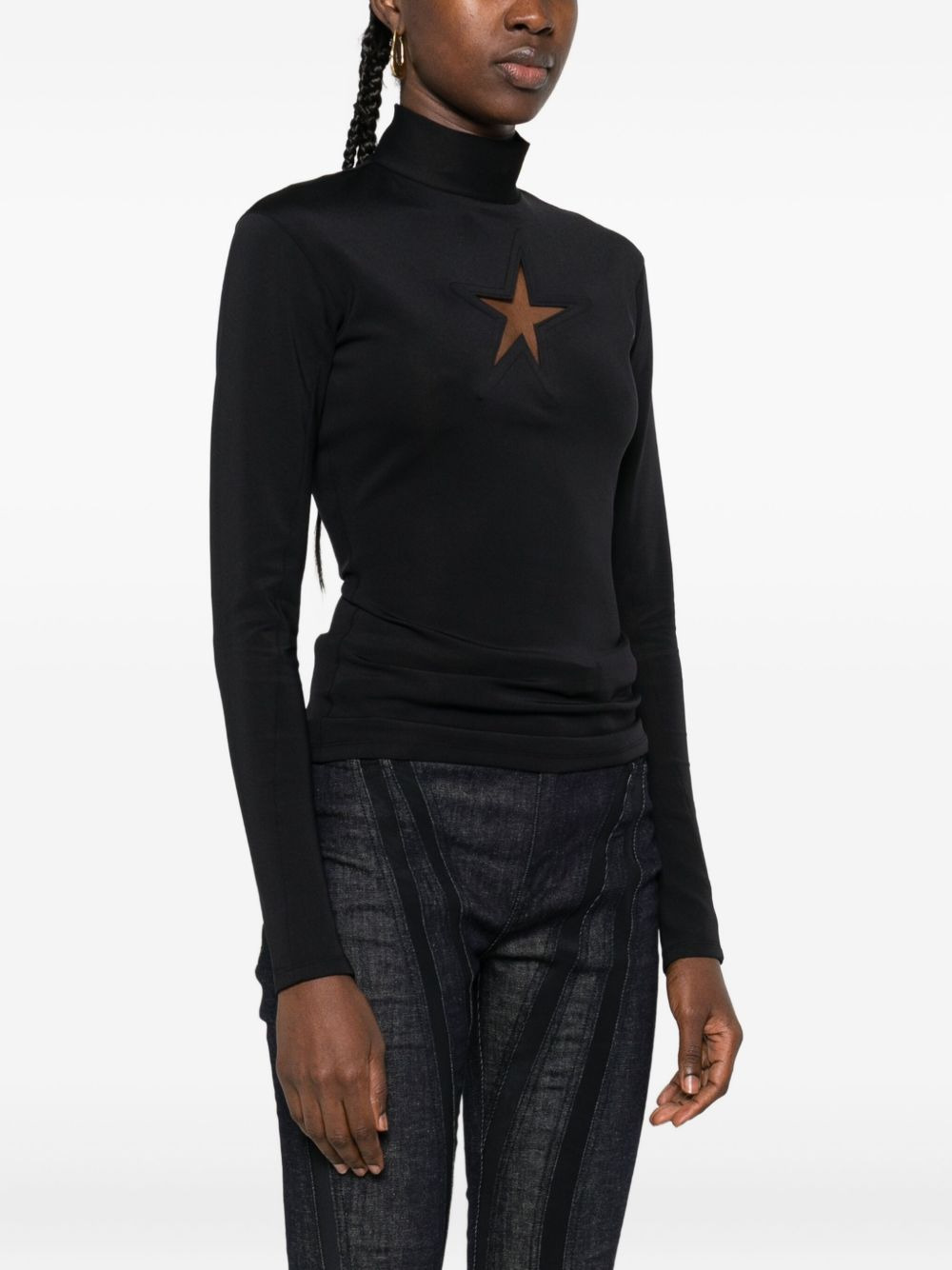 high-neck long-sleeve T-shirt - 3