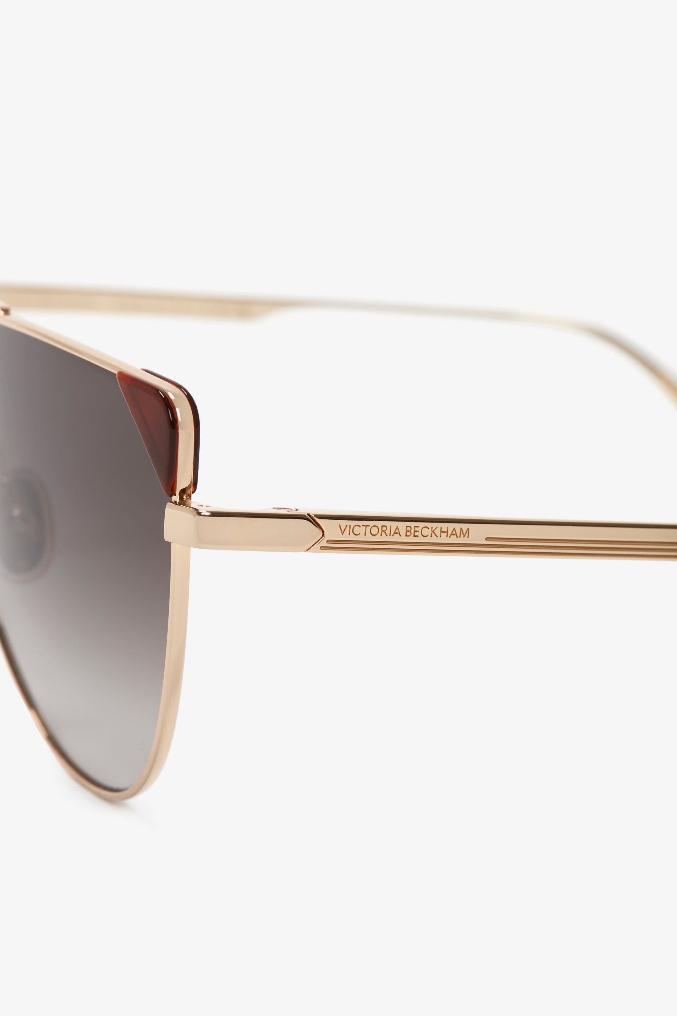 V-Line Aviator In Gold Blonde Havana - 4
