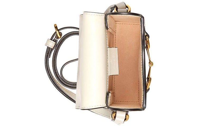 Gucci Horsebit 1955 Logo Canvas Phone Shoulder  Bag 'Mini Ebony White' 625615-92TCG-9761 - 7
