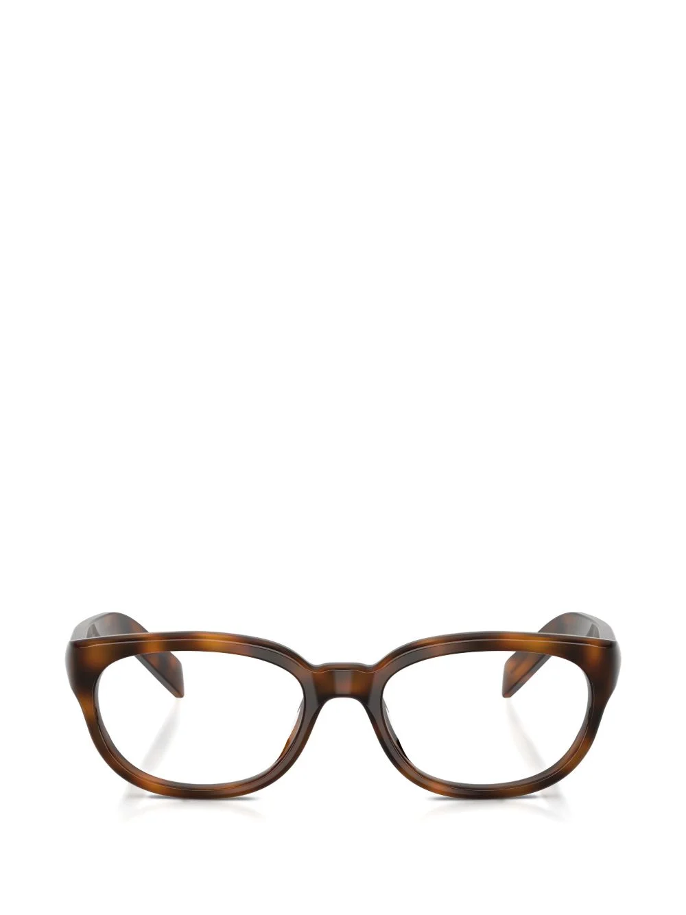 tortoiseshell-effect rectangle-frame glasses - 1