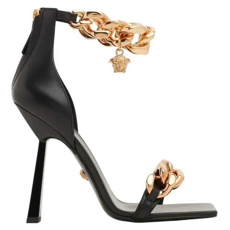 Versace La Medusa Aevitas Chain Sandals - 1
