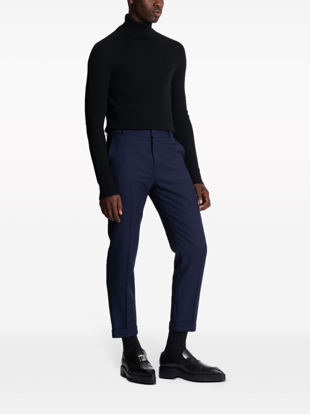 virgin-wool tailored trousers - 6