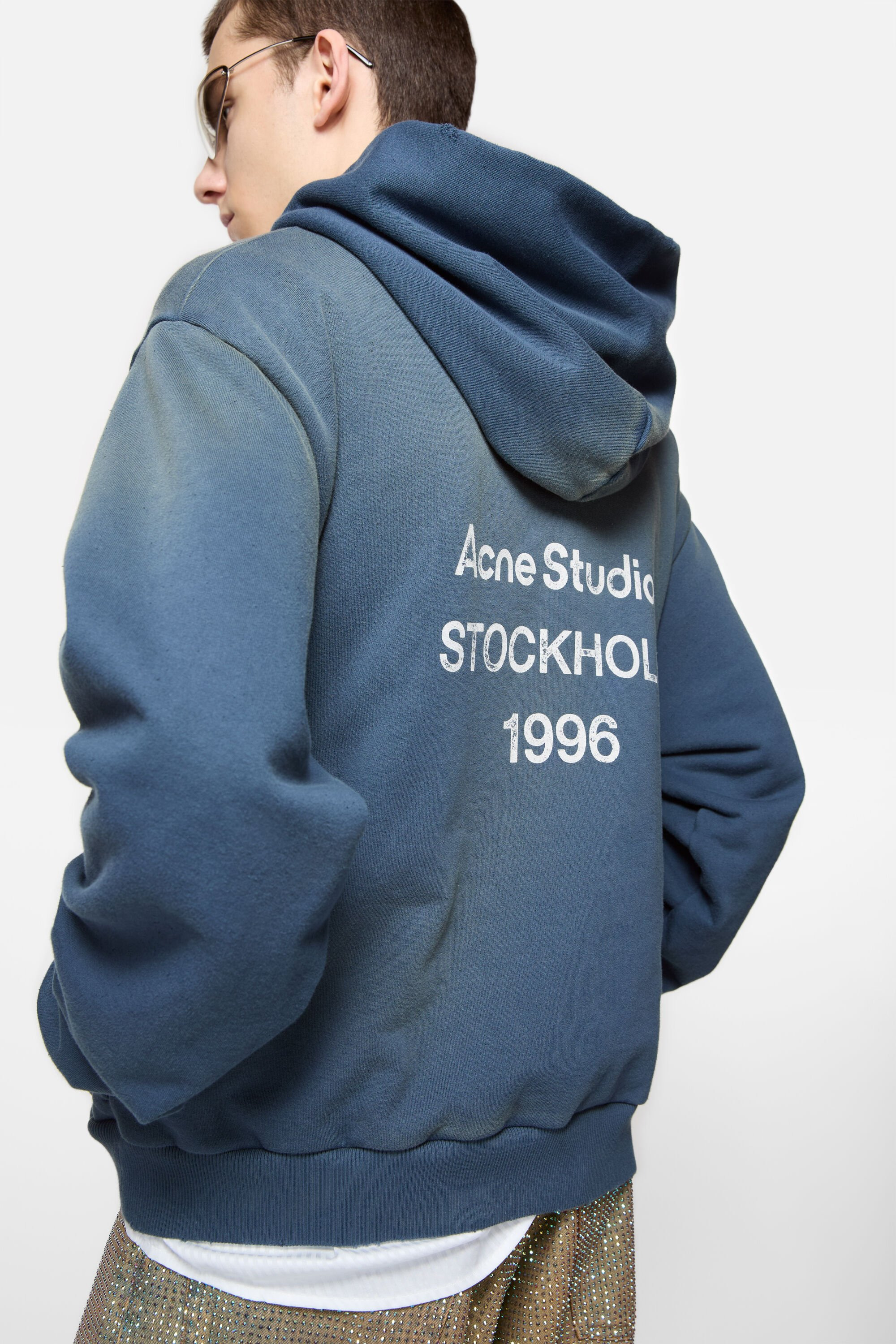 Logo hooded sweater - Deep blue - 5