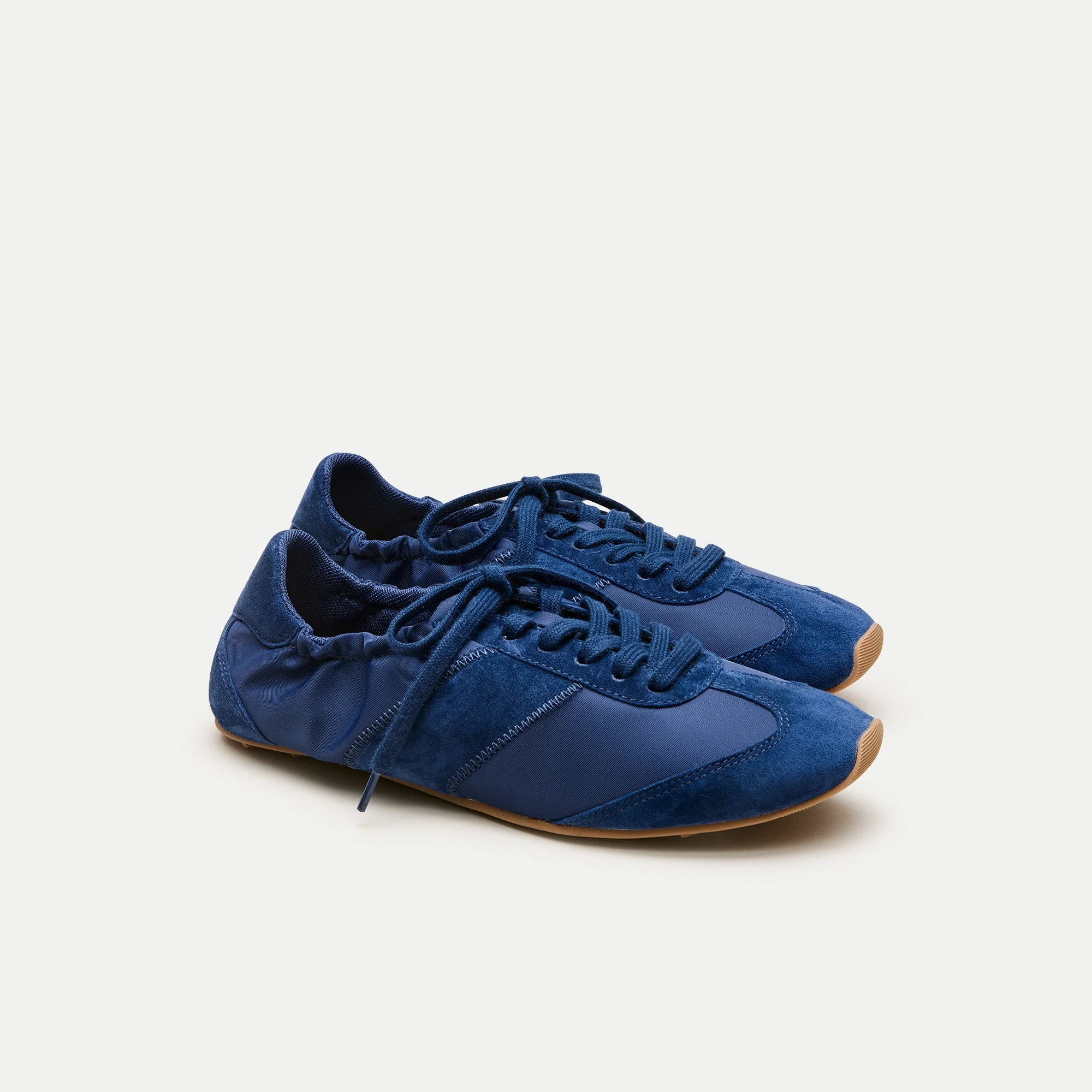 Ballet sneakers in suede and leather - 1