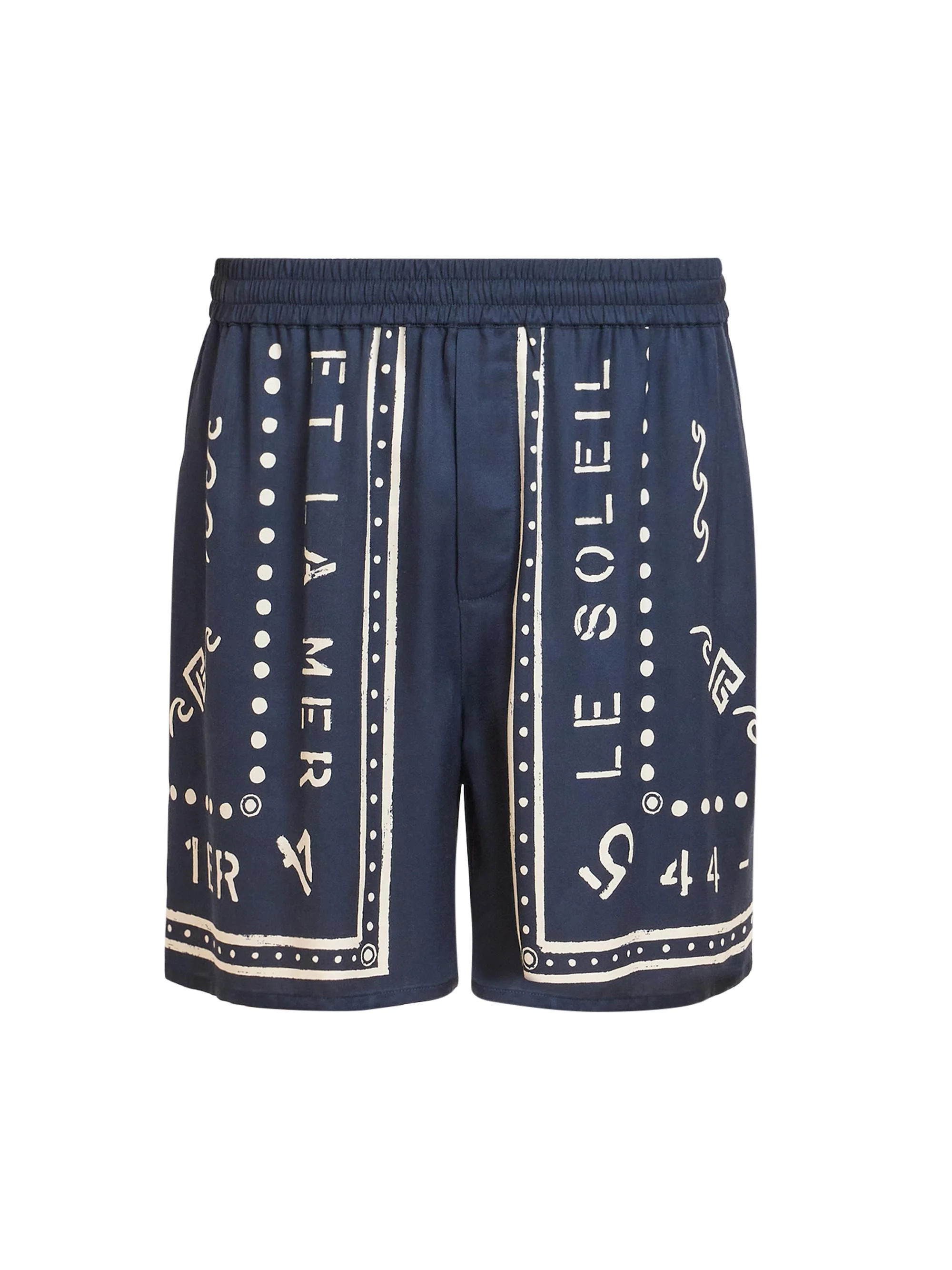 Men's Club 45 Printed Shorts - Marine Beige Clair - 1