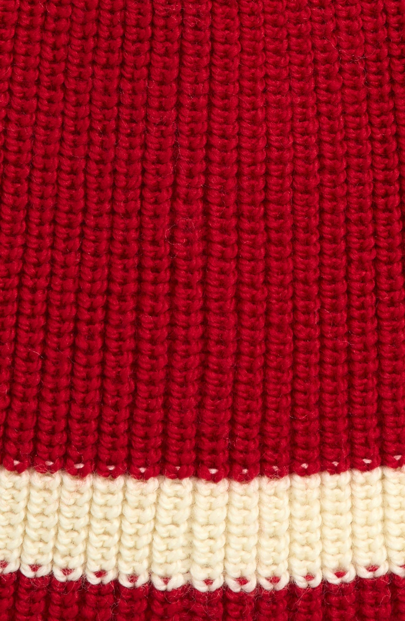 Bode Stripe Merino Wool Pom Beanie in Red at Nordstrom - 2