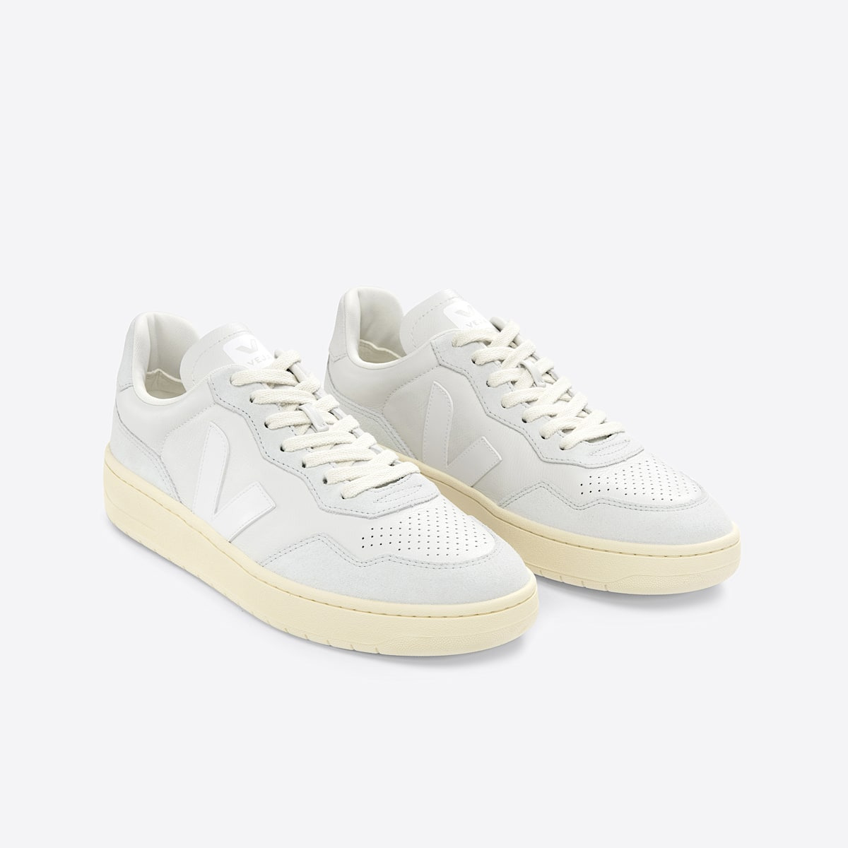 V-90 LEATHER GRAVEL WHITE - 2