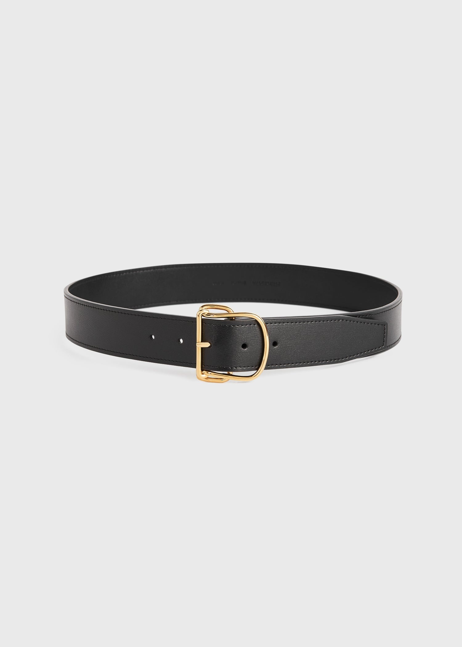 Swirl leather belt black - 3